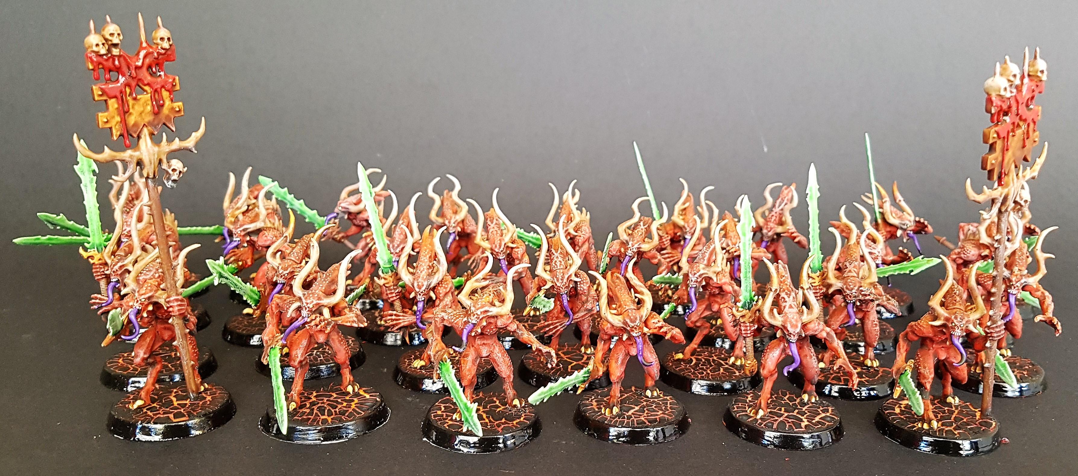 Bloodletters, Khorne, Lava