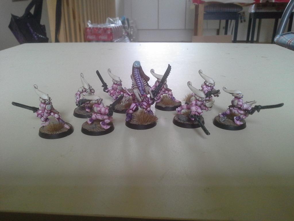 Pink Eldar Striking Scorpions
