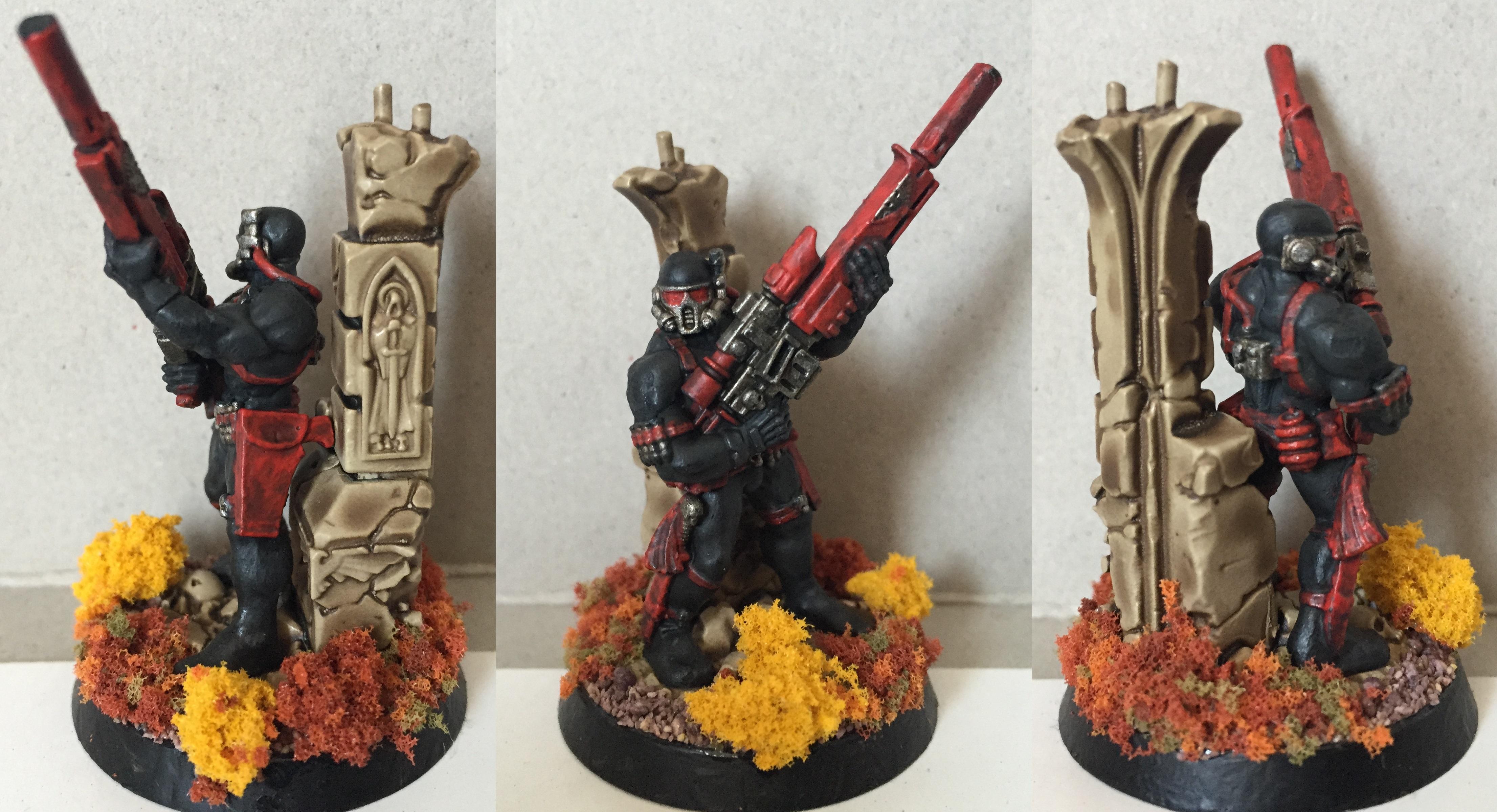 Assassin, Petrifications, Vindicare, Warhammer 40,000, Washed