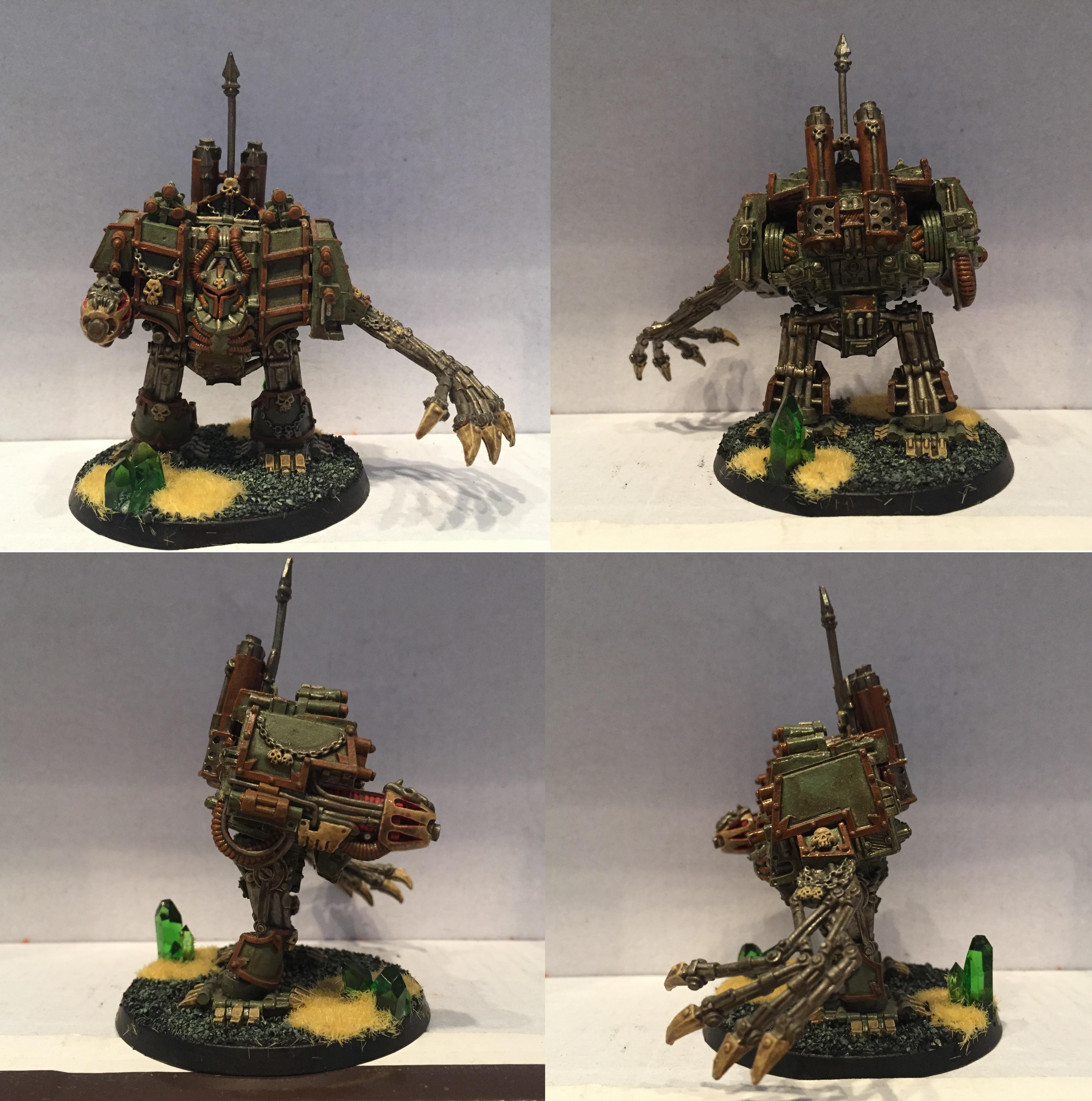 Chaos, Chaos Space Marines, Dipped, Dreadnought, Nurgle, Petrifications, Warhammer 40,000