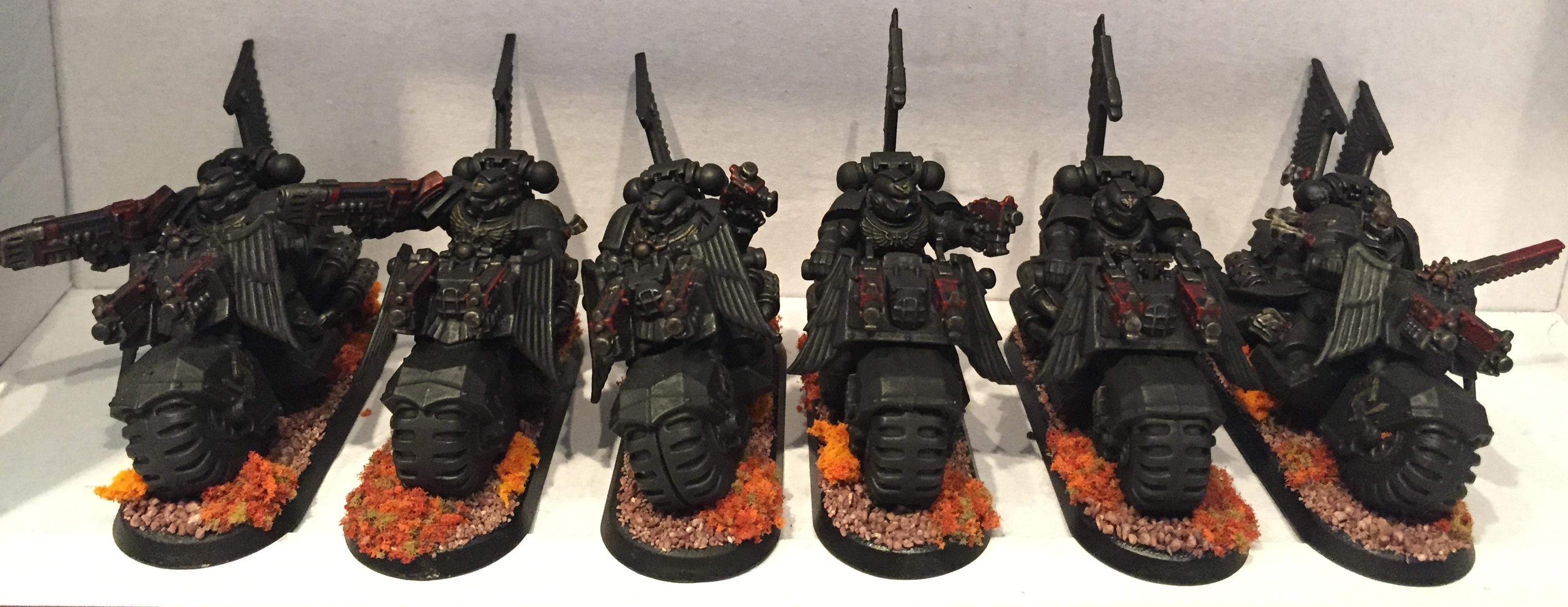Bike, Dark Angels, Petrifications, Ravenwing, Space Marines, Warhammer 40,000, Washed