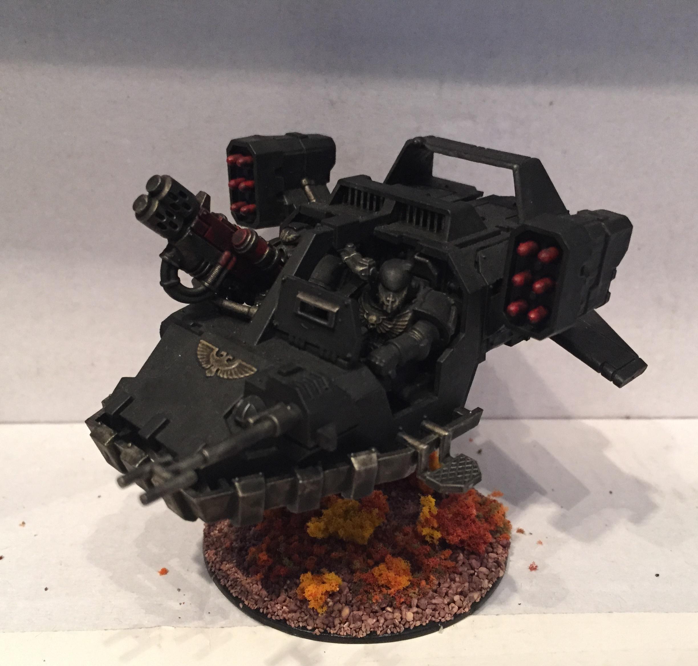 Dark Angels, Land Speeder, Petrifications, Ravenwing, Space Marines, Warhammer 40,000, Washed