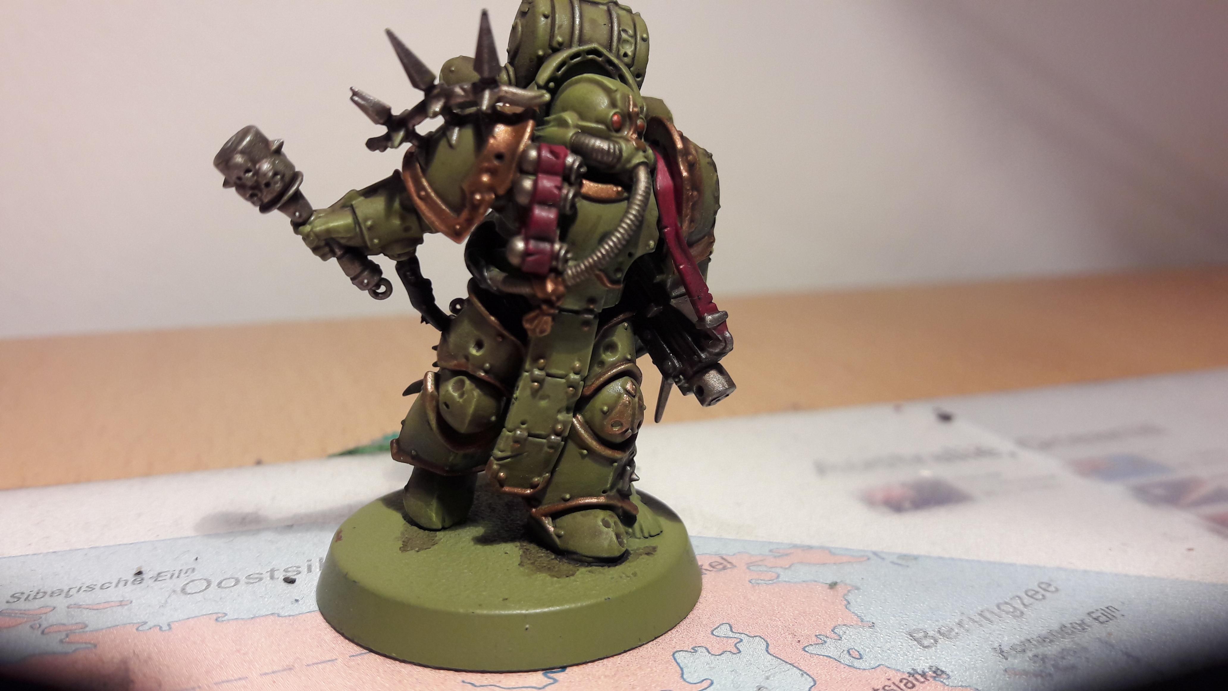 Death guard test model, armor completed different view