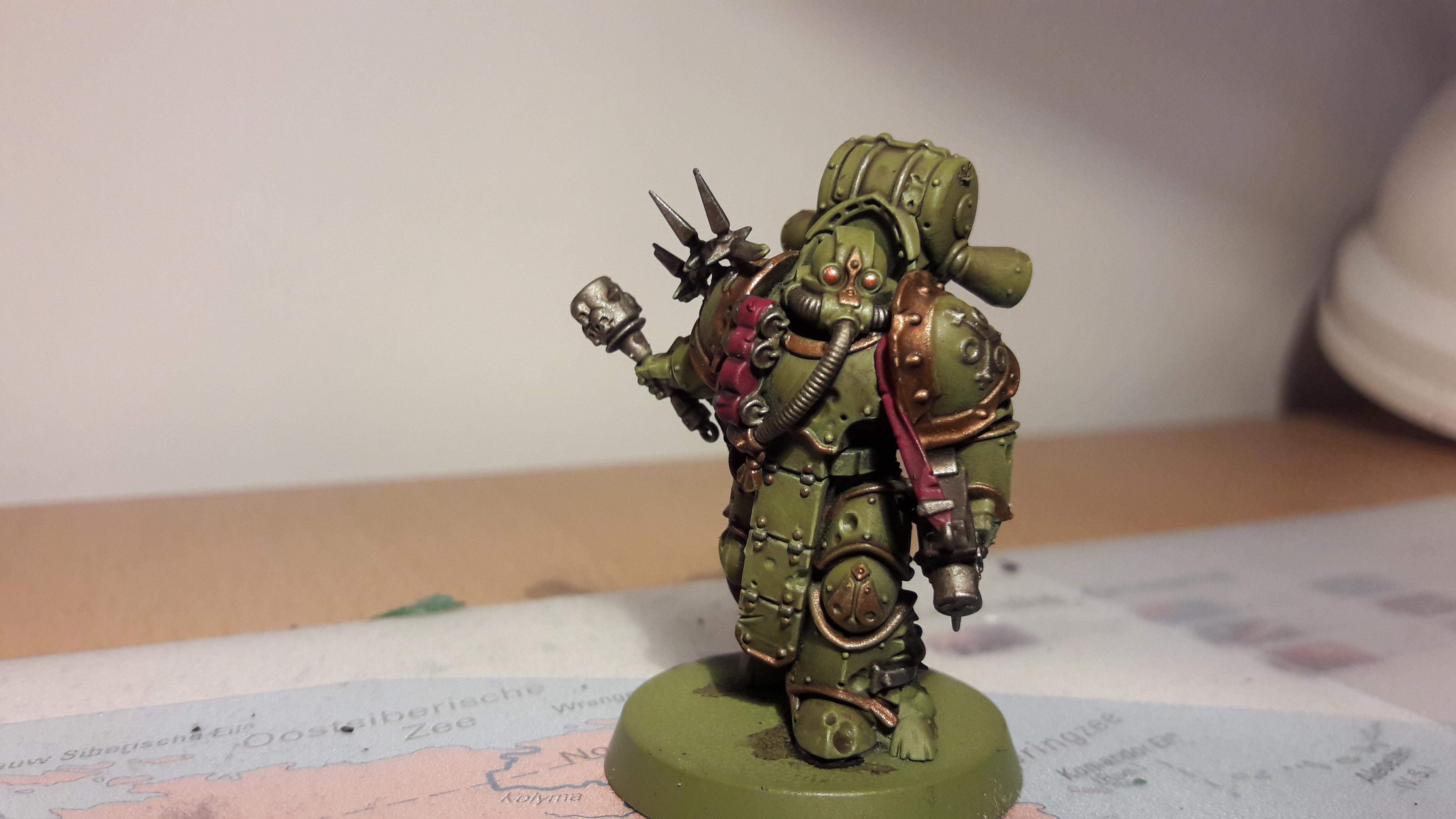 Death guard test model, armor completed
