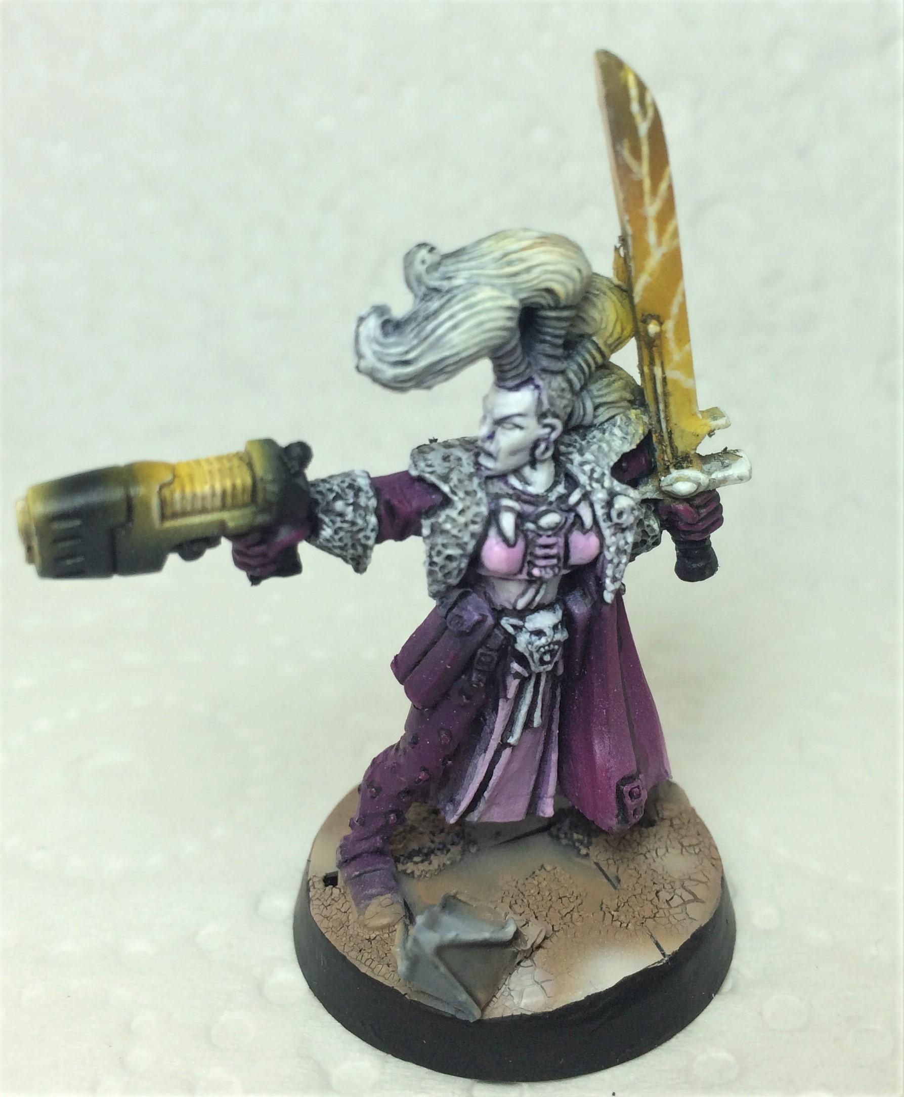 Escher, Necromunda, Slaanesh, Warhammer 40,000 - Escher Gang Leader ...