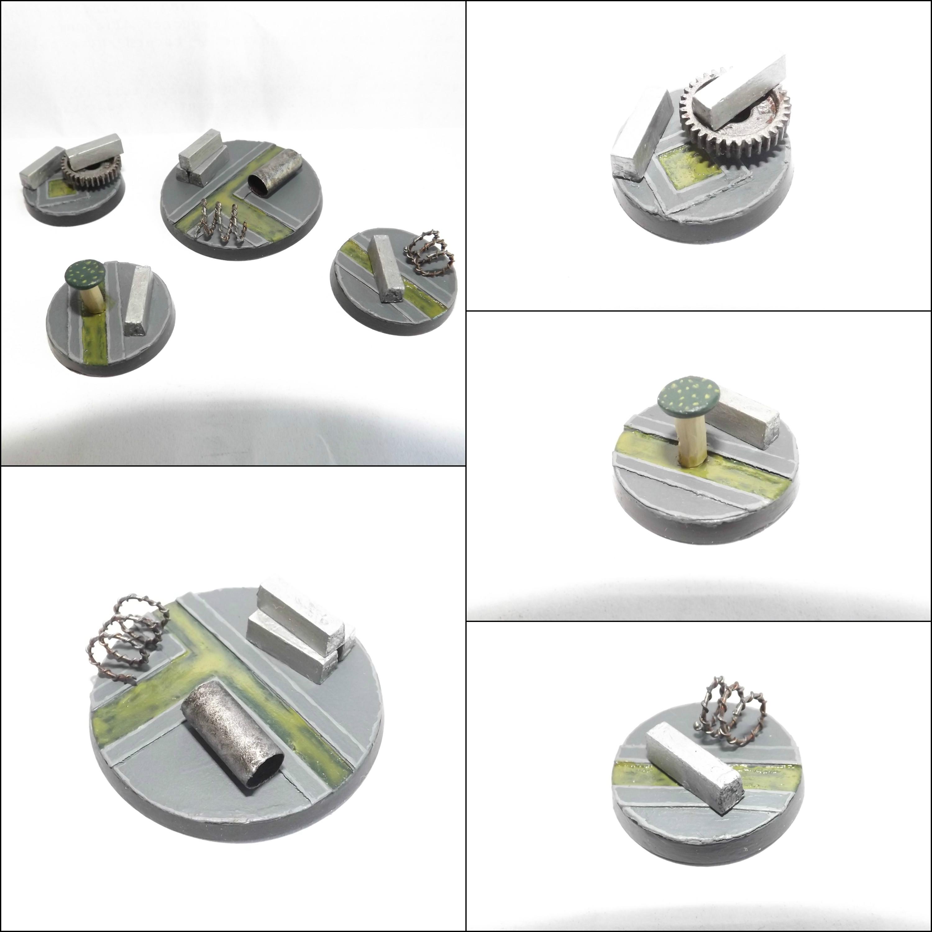 Objective Marker, Fallout,Necromunda &quot;Steel Ingot&quot; Objective Markers