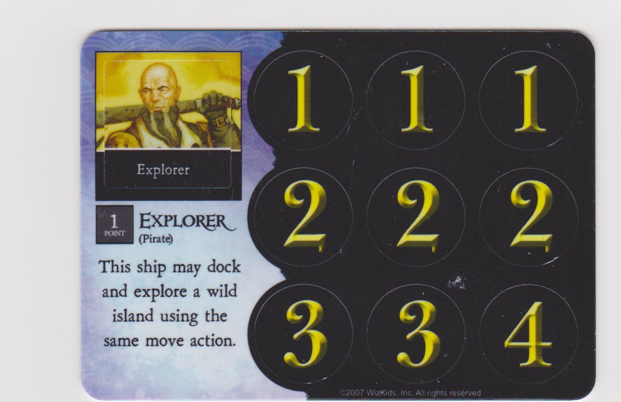 Explorer , Treasure (3) (Pirate)