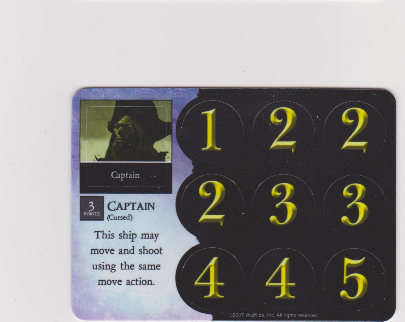 Captain , Treasure (1) (Cursed)