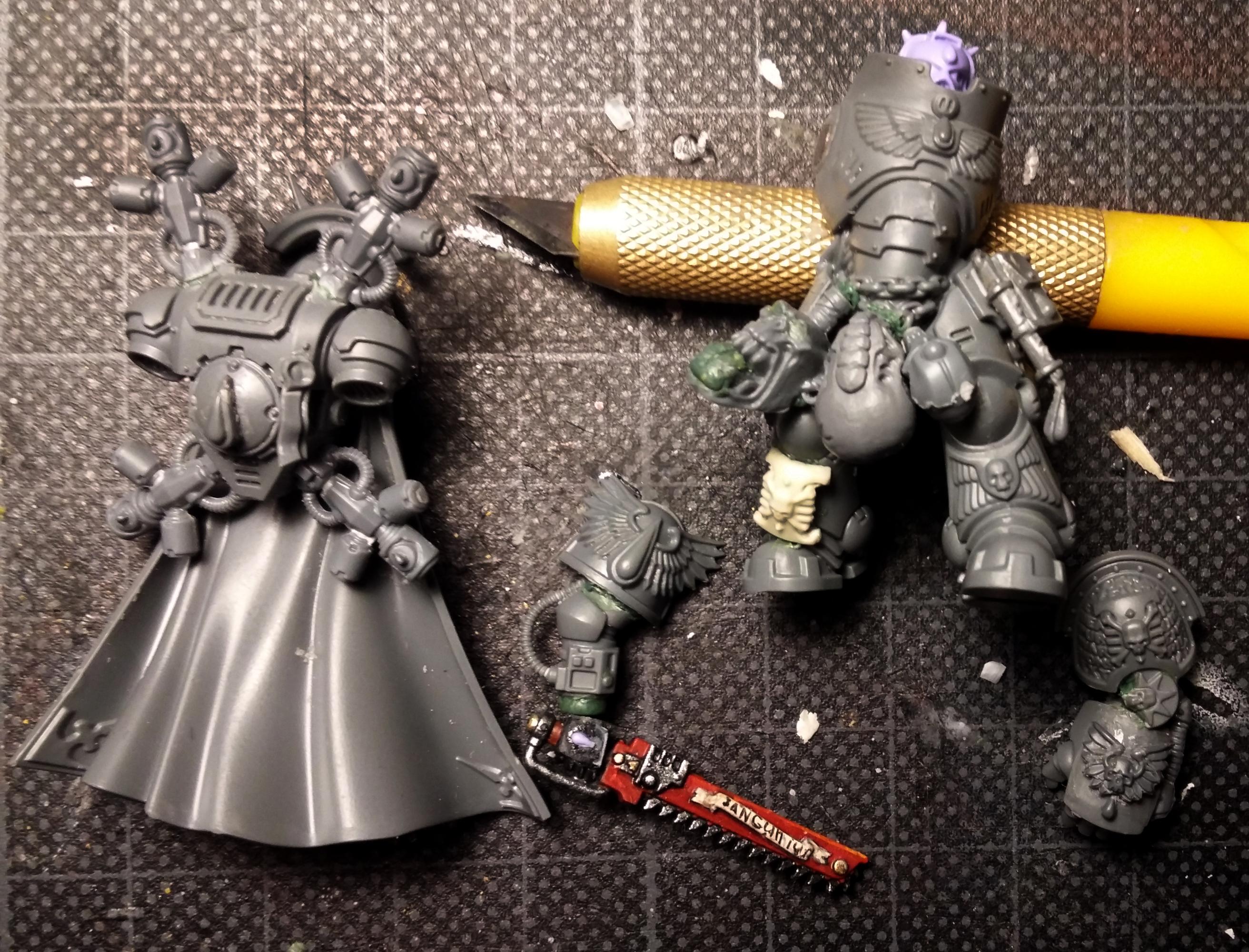 Blood Angels, Conversion, Deathwatch, Gravis, Gravis Captain, Primaris, Work In Progress