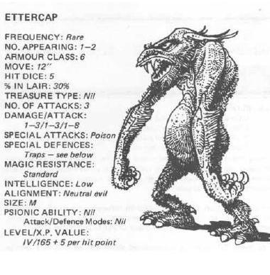 1981, Copyright Tsr, Dungeons And Dragons, Fiend Folio, Monsters