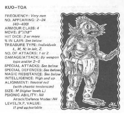1981, Copyright Tsr, Dungeons And Dragons, Fiend Folio, Monsters