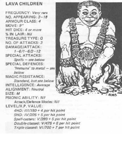 1981, Copyright Tsr, Dungeons And Dragons, Fiend Folio, Monsters