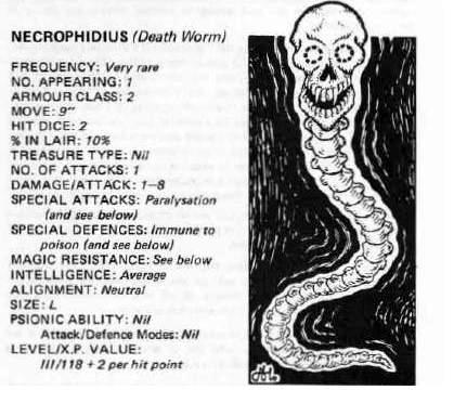 1981, Copyright Tsr, Dungeons And Dragons, Fiend Folio, Monsters