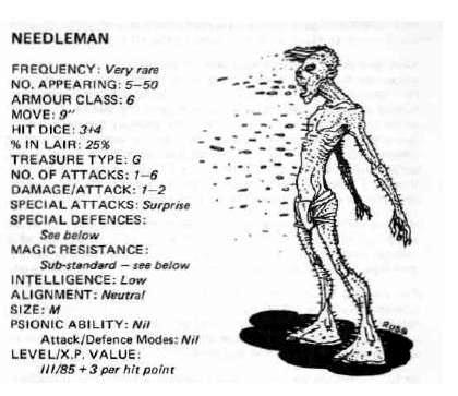 1981, Copyright Tsr, Dungeons And Dragons, Fiend Folio, Monsters