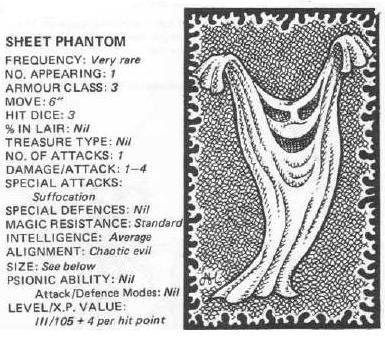1981, Copyright Tsr, Dungeons And Dragons, Fiend Folio, Monsters