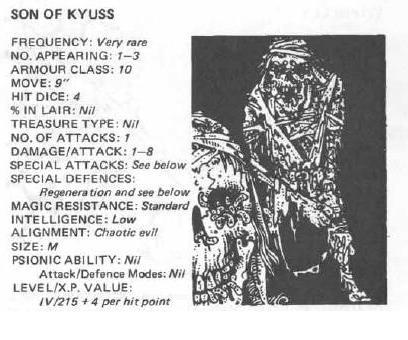 1981, Copyright Tsr, Dungeons And Dragons, Fiend Folio, Monsters