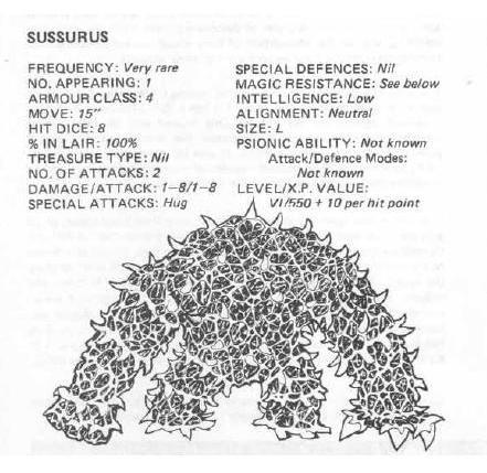 1981, Copyright Tsr, Dungeons And Dragons, Fiend Folio, Monsters