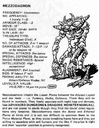 1981, Copyright Tsr, Dungeons And Dragons, Fiend Folio, Monsters