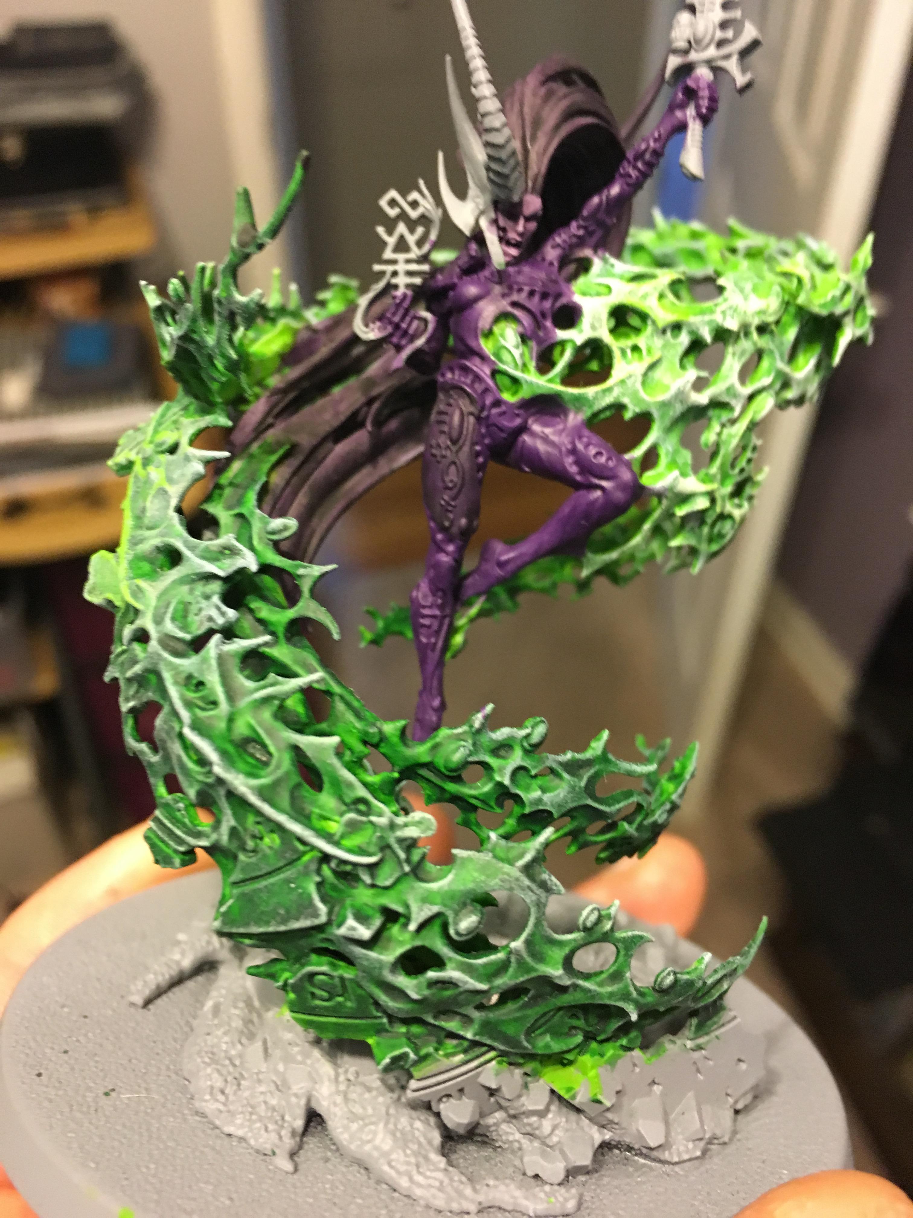 Basecoat, Dark Eldar, Death, Eldar, Work In Progress, Yncarne, Ynnari
