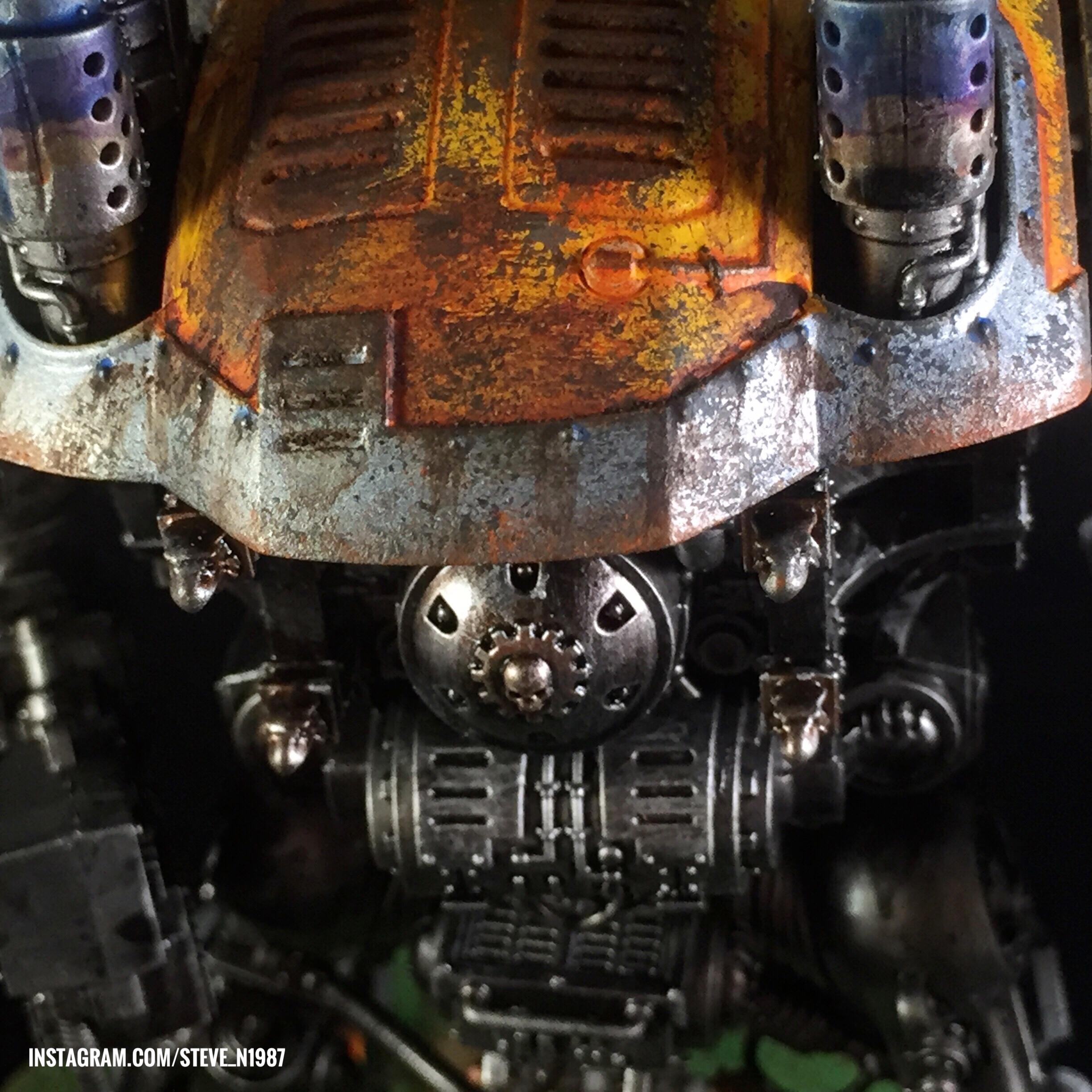 Rust on the carapace armour