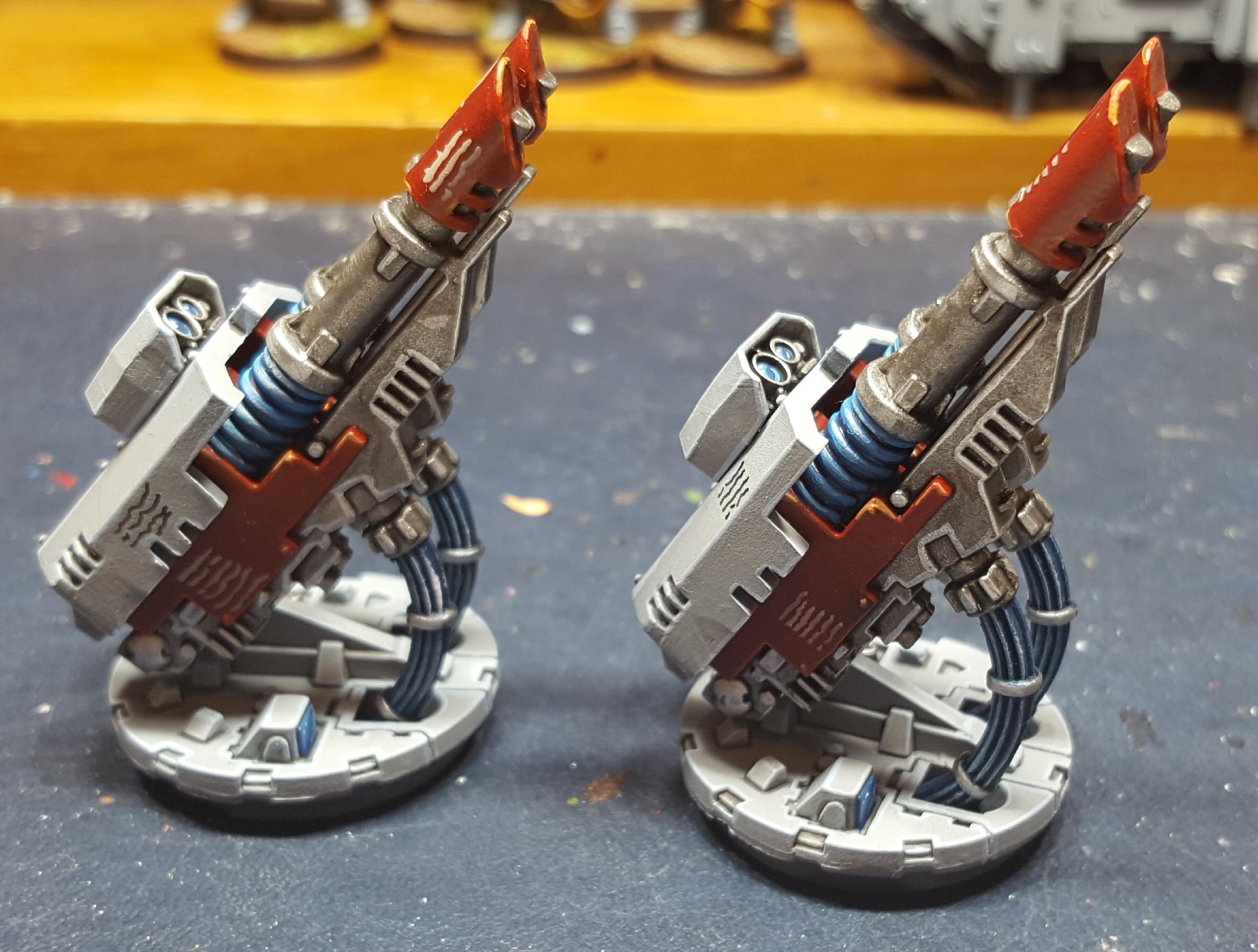 2 x TL Lascannon Razorback turrets Left