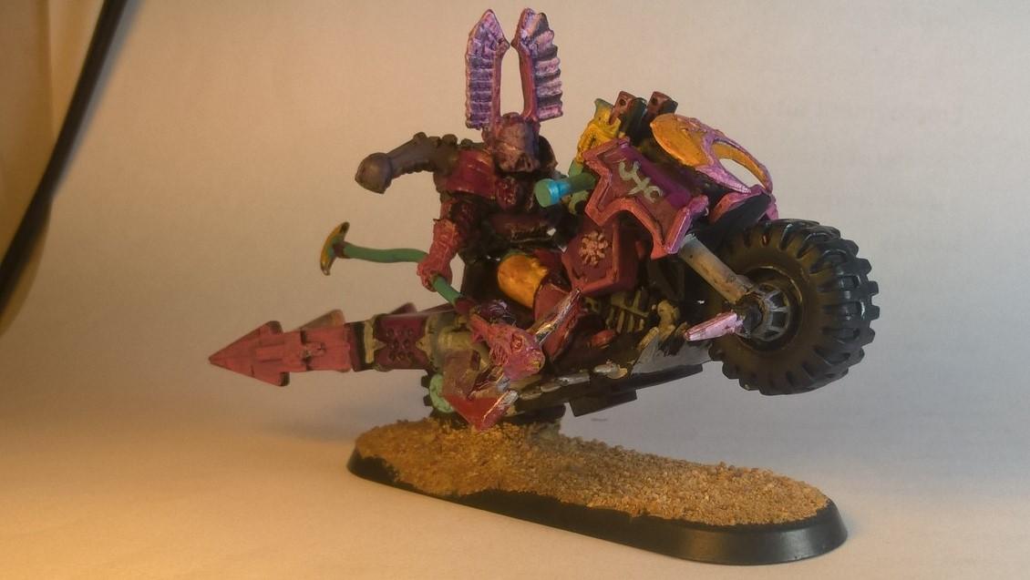 Chaos Space Marines, Conversion, Emperor's Children, Kitbash, Lucius The Eternal, Slaanesh, Sorcerer, Sorcerer On Bike, Warhammer 40,000, Work In Progress