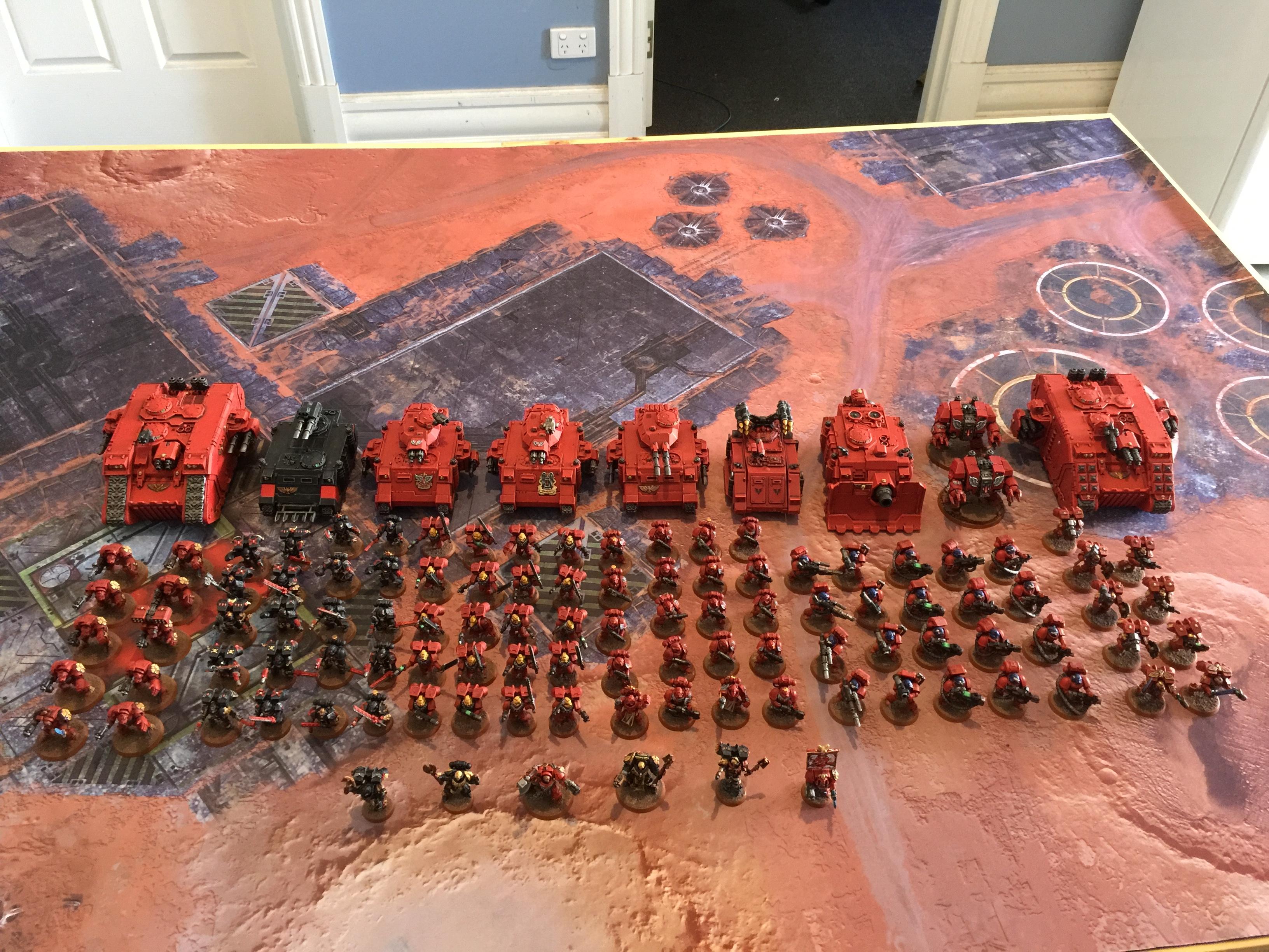 Army Formation, Blood Angels, Death Company, Mephiston Red, Space Marines, Tank