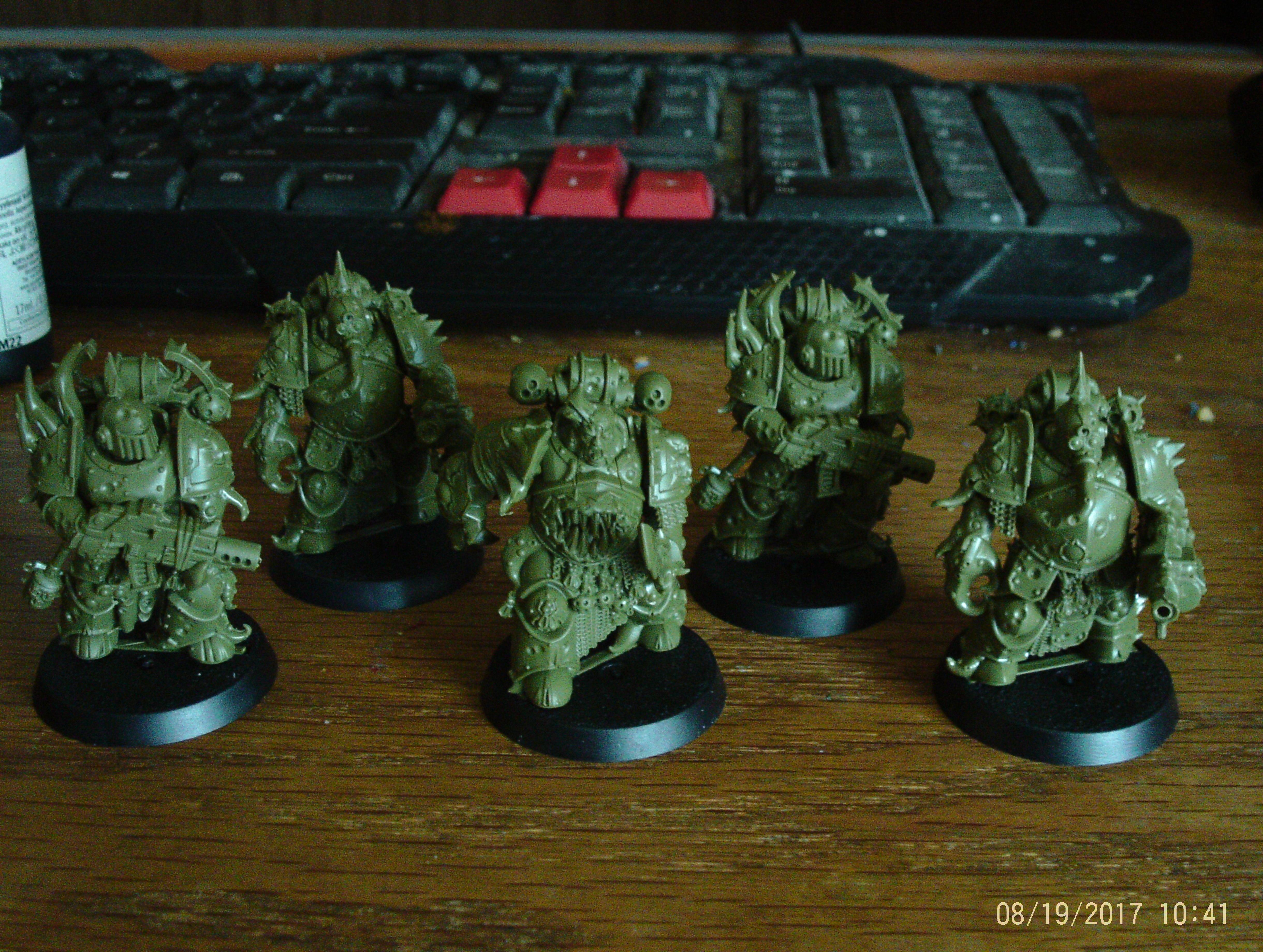 First Strike Plague Marines assembled