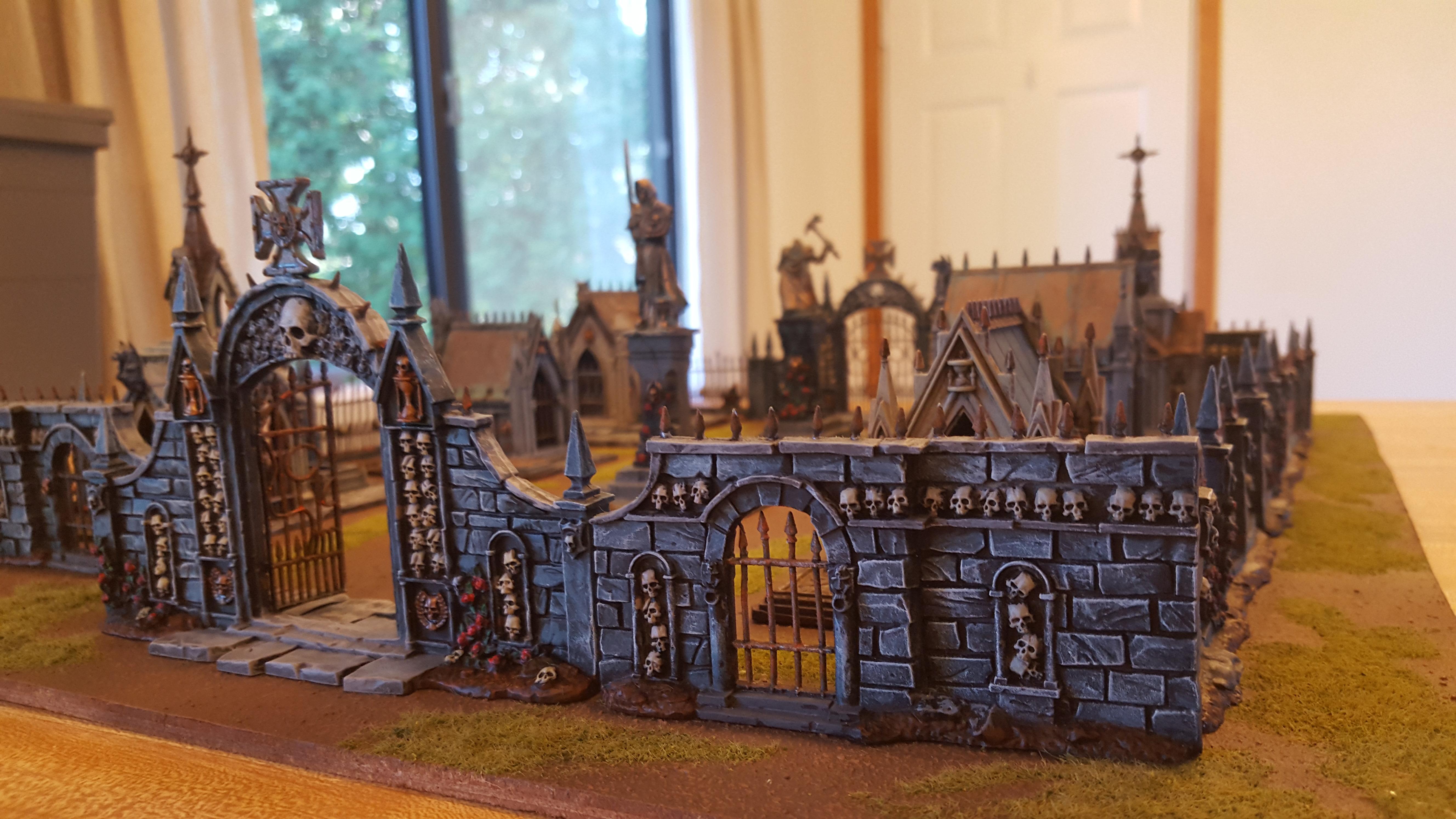 Age Of Sigmar, Cemetery, Garden Or Morr, Grave, Simarite Mausoleum, Statues