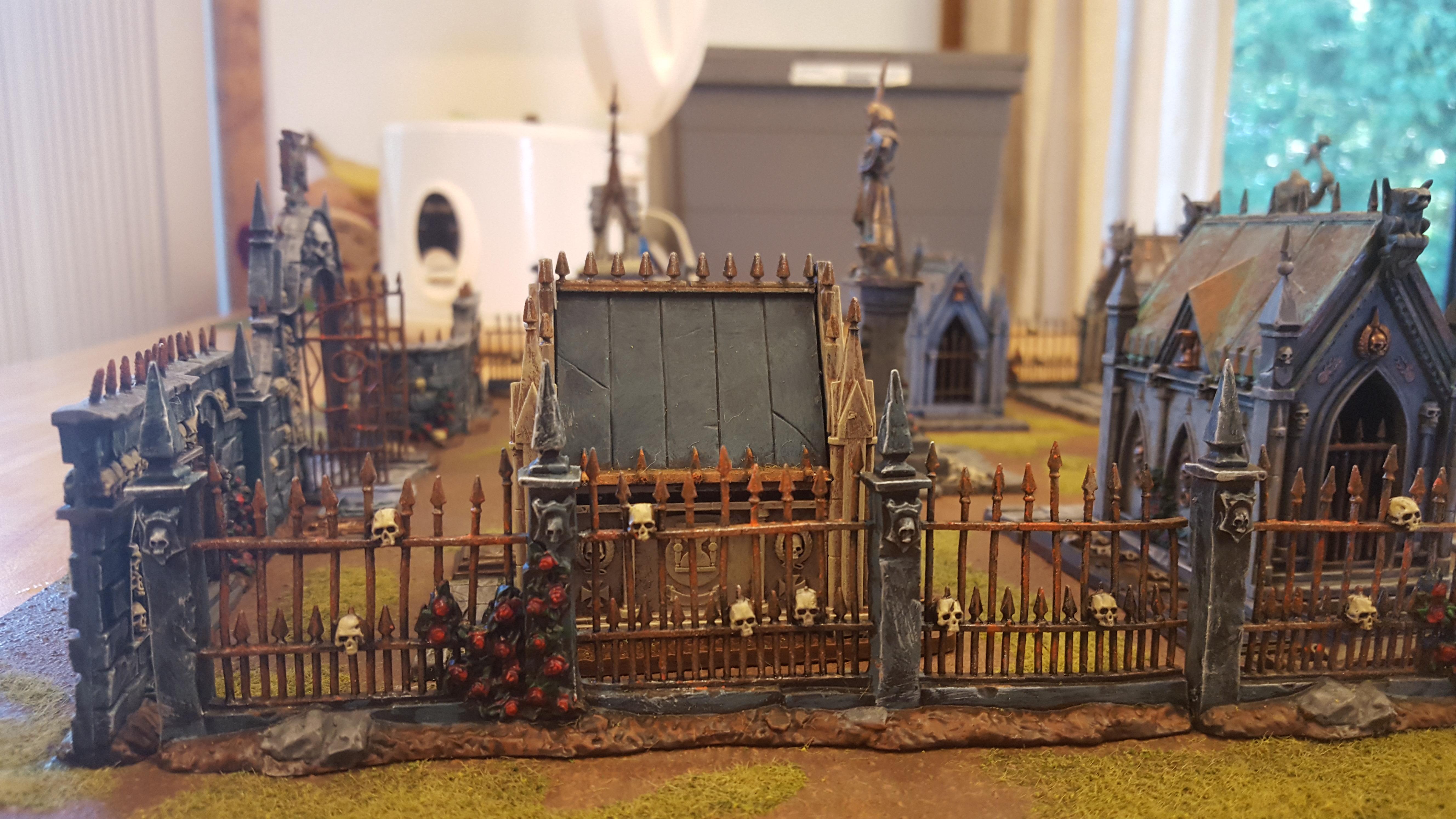 Age Of Sigmar, Cemetery, Garden Or Morr, Grave, Simarite Mausoleum, Statues