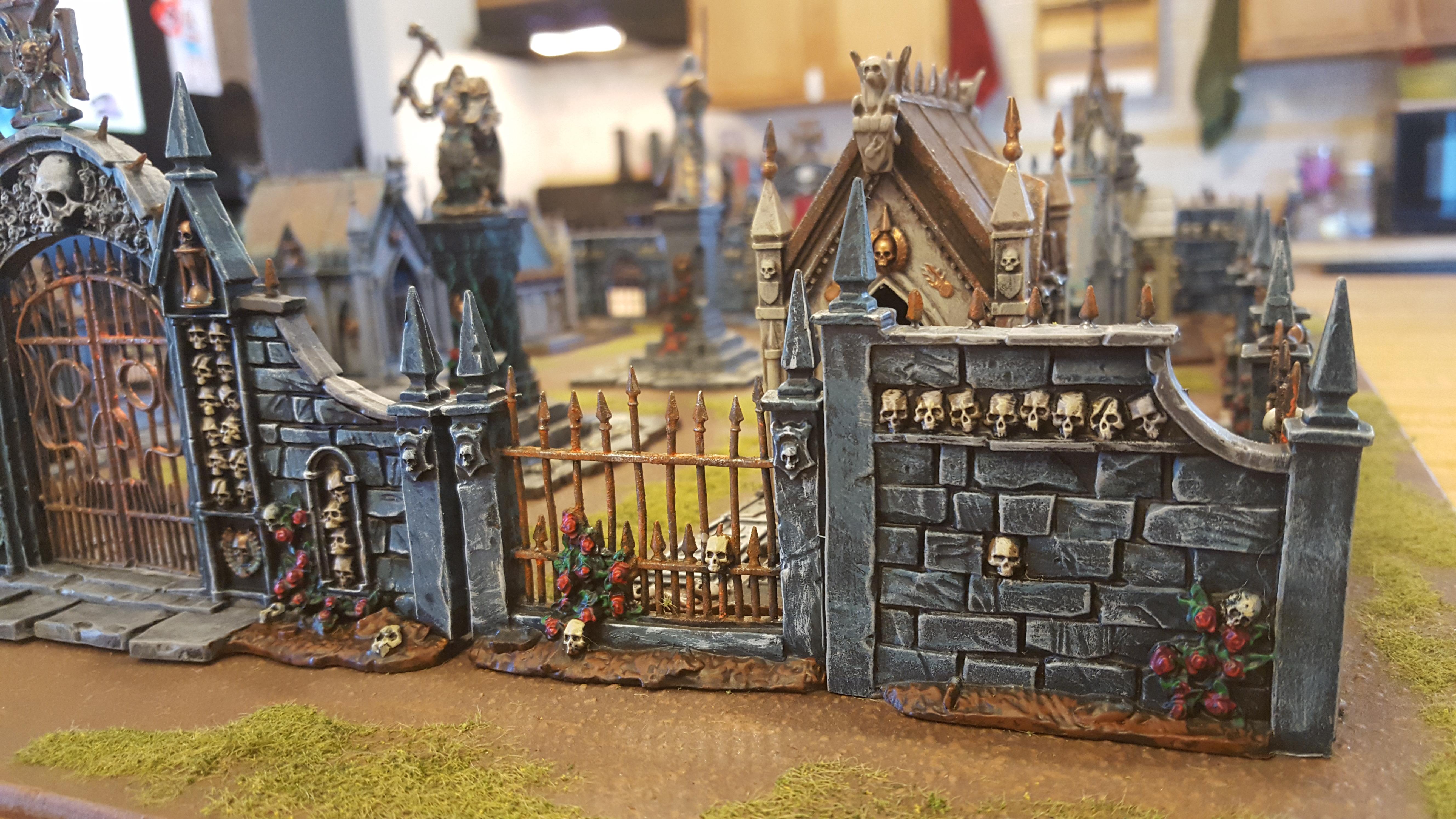 Age Of Sigmar, Cemetery, Garden Or Morr, Grave, Simarite Mausoleum, Statues