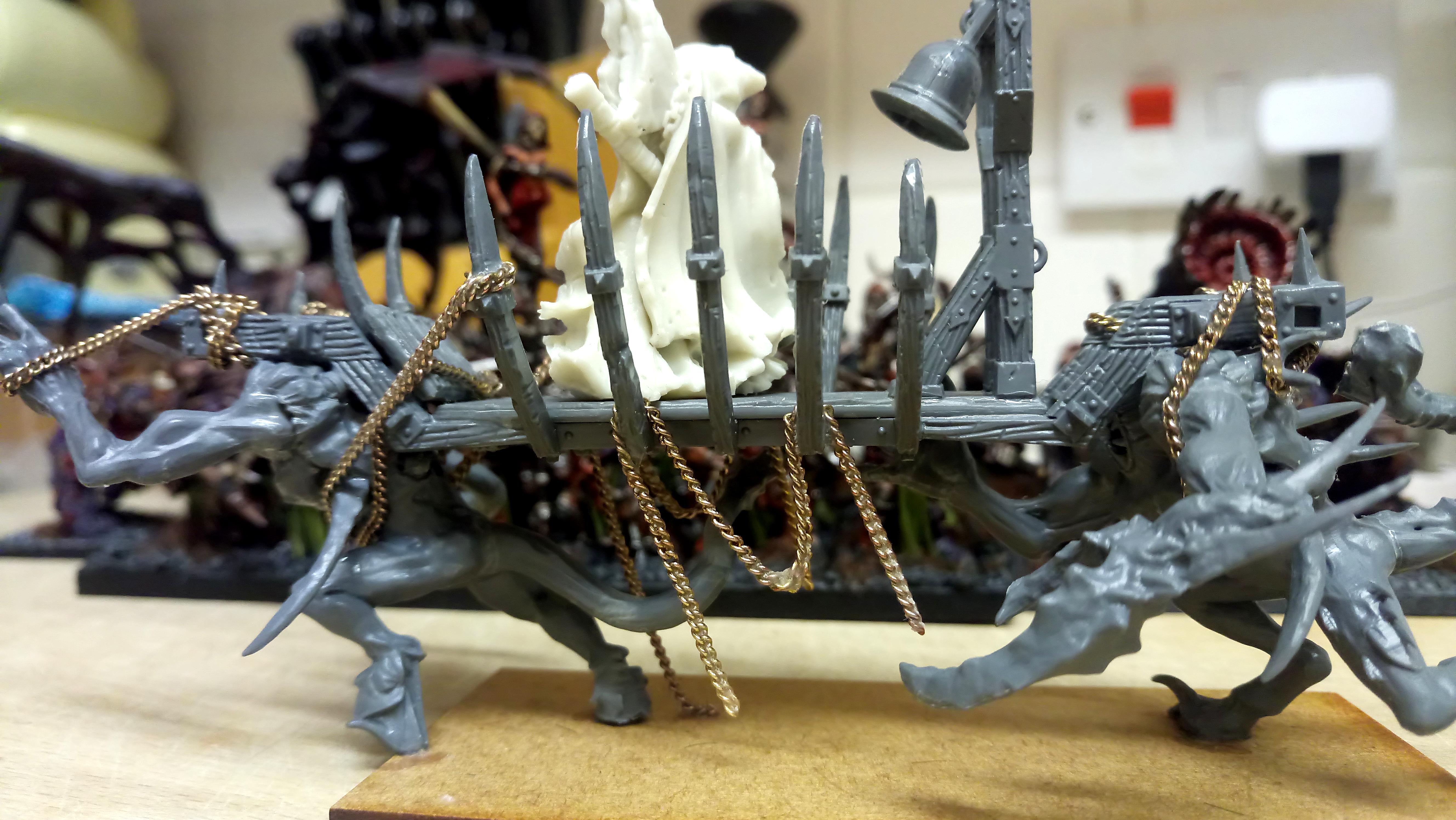 The 9th Age warriors of the dark gods warshrine WIP