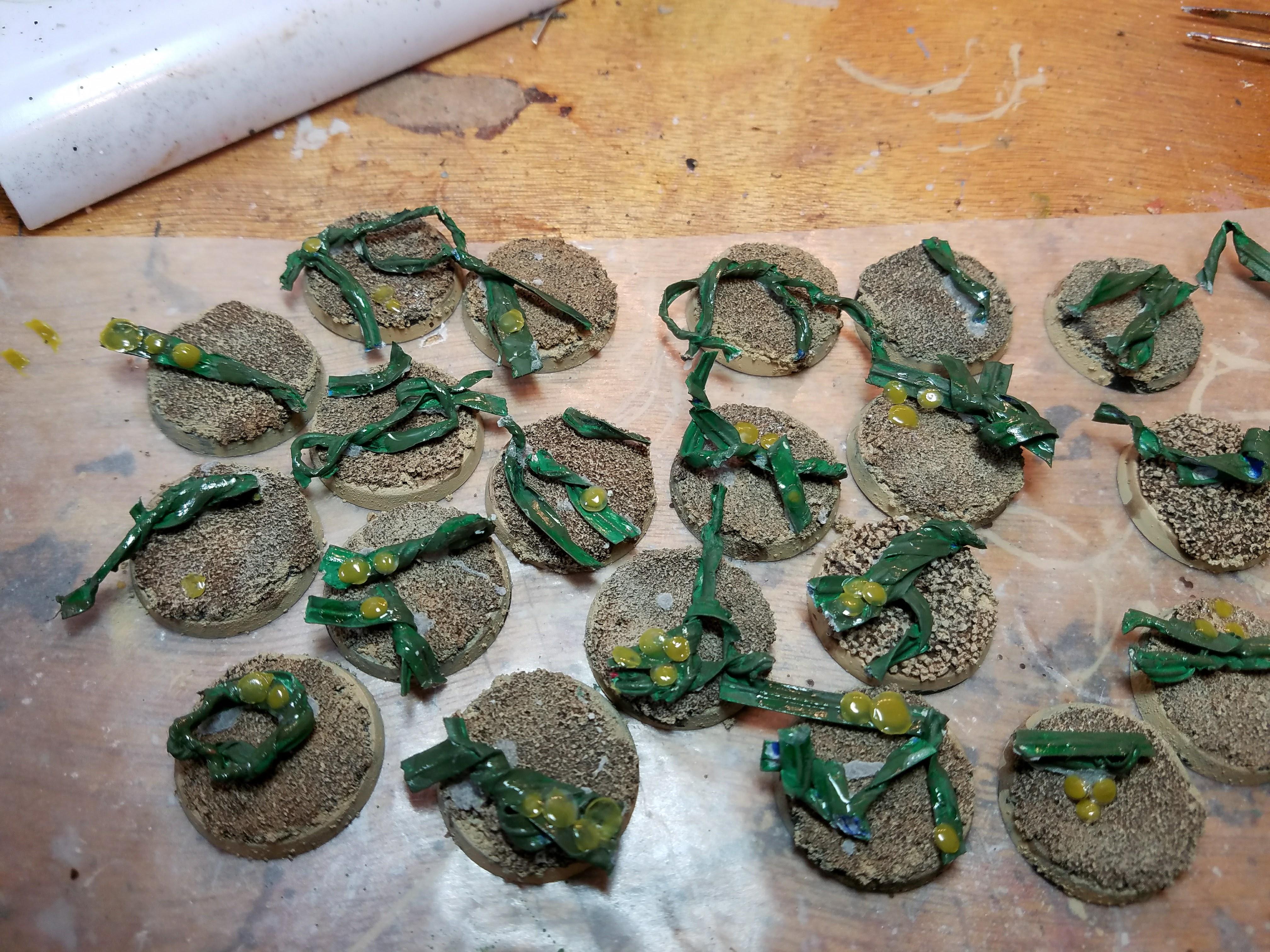 Seashore bases with Seaweed