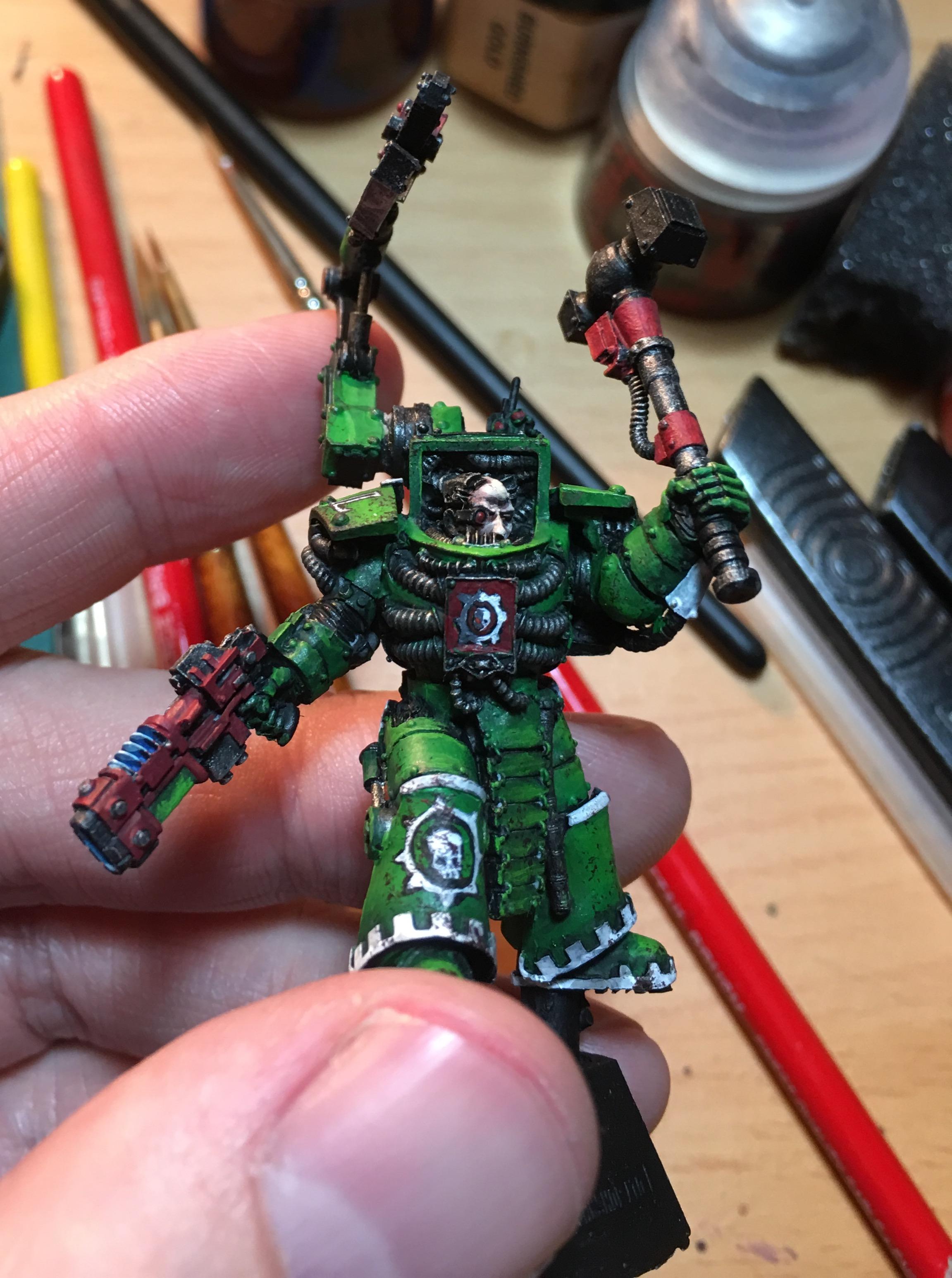 Forge Father, Opus Machina, Sons Of Medusa, Space Marines, Terminator Armor, Vaylund Cal