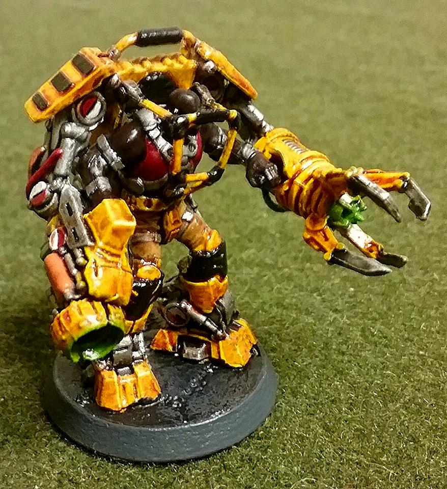 Barker Zosa, Barker Zosa Exo-suit, Construction, Exo-suit, Sedition Wars