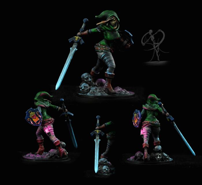 Female, Kingdom Death, Legend Of Zelda, Link, Non-Metallic Metal, Object Source Lighting