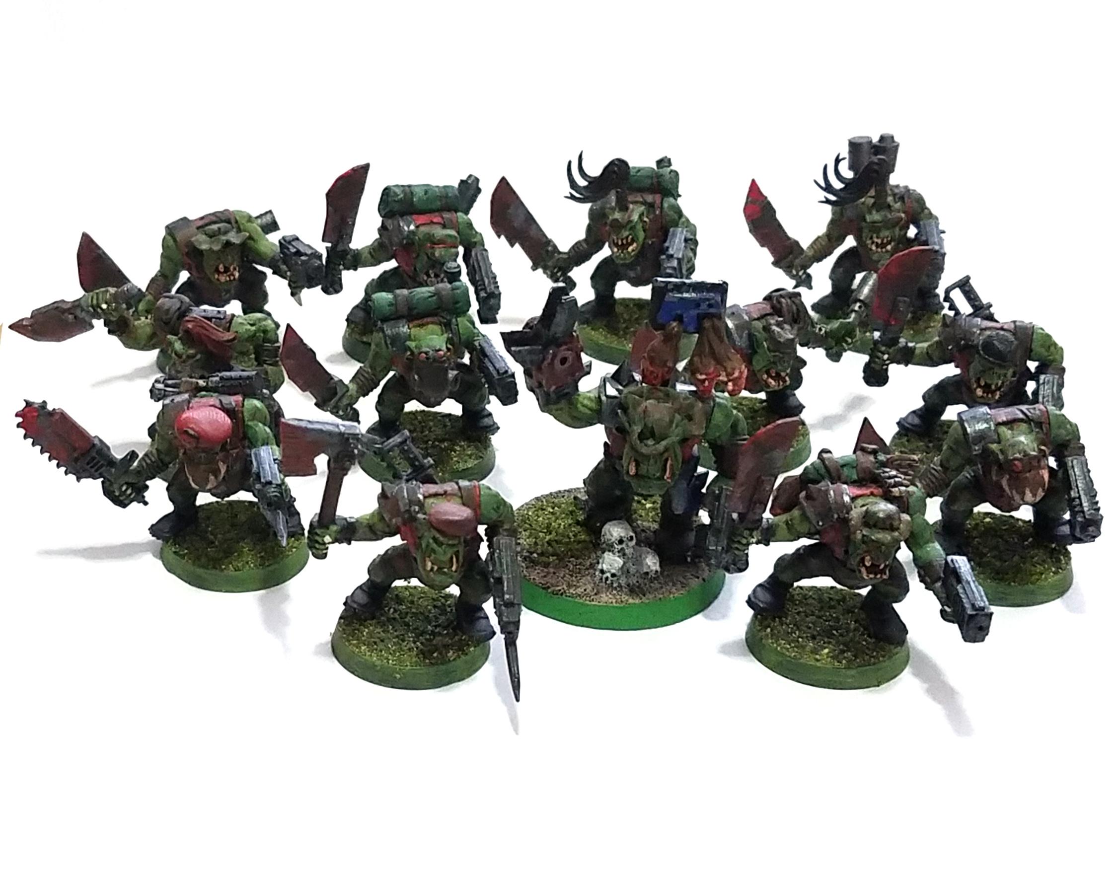 Blood Axe, Kommando, Mob, Nob, Power Klaw, Space Ork, Unit, Waaagh!
