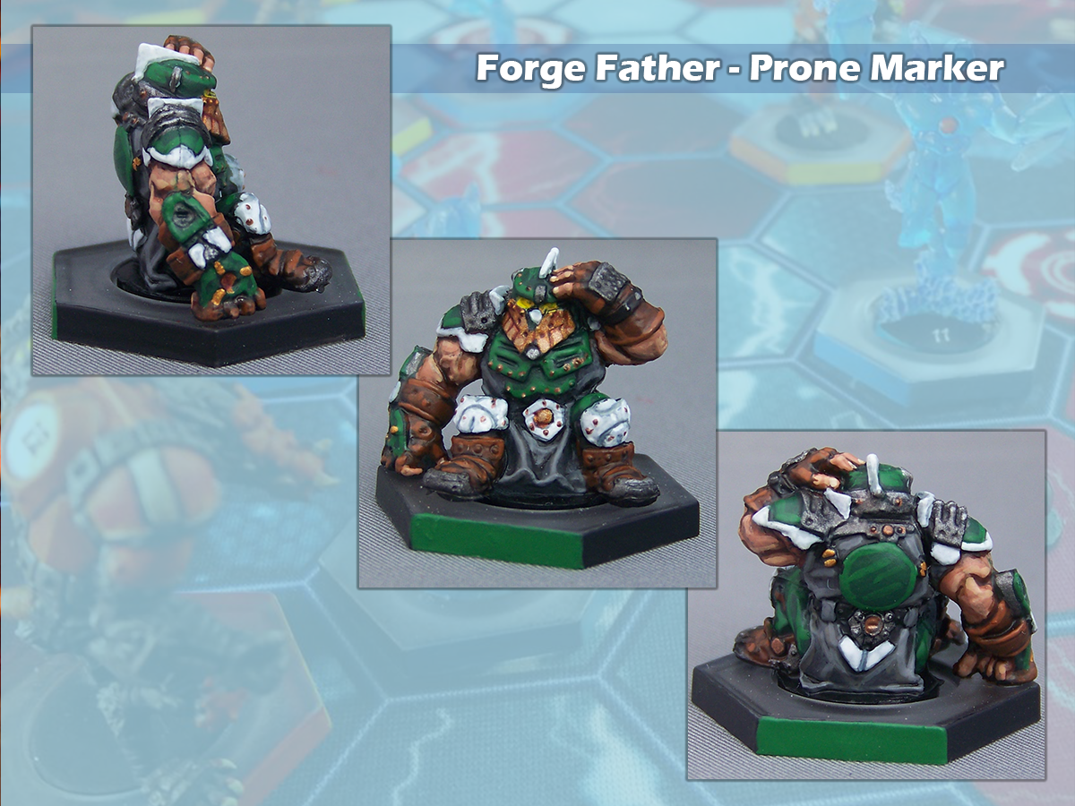 Dreadball, Forge Father, Mantic, Prone