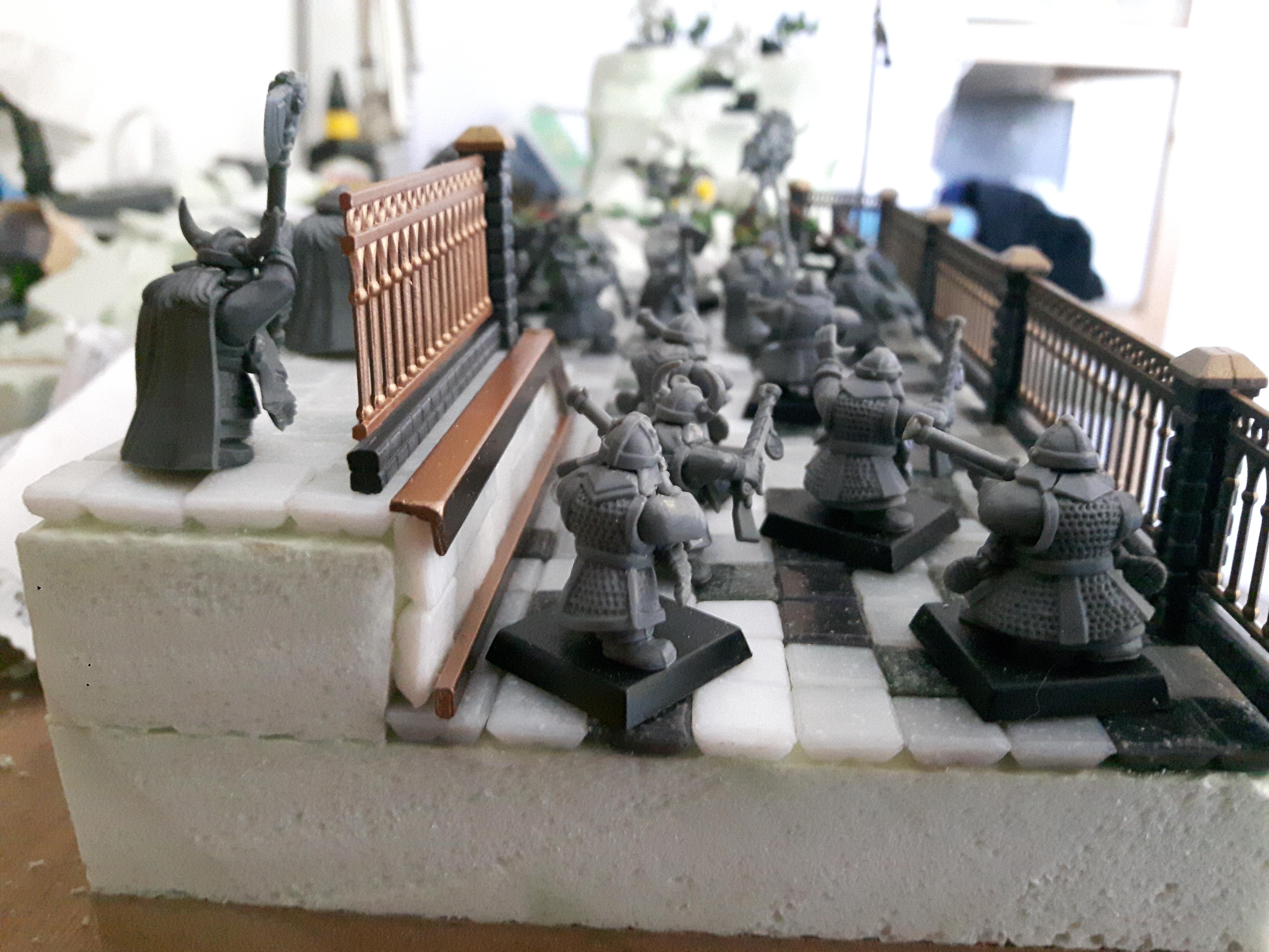 Dwarfs lining up