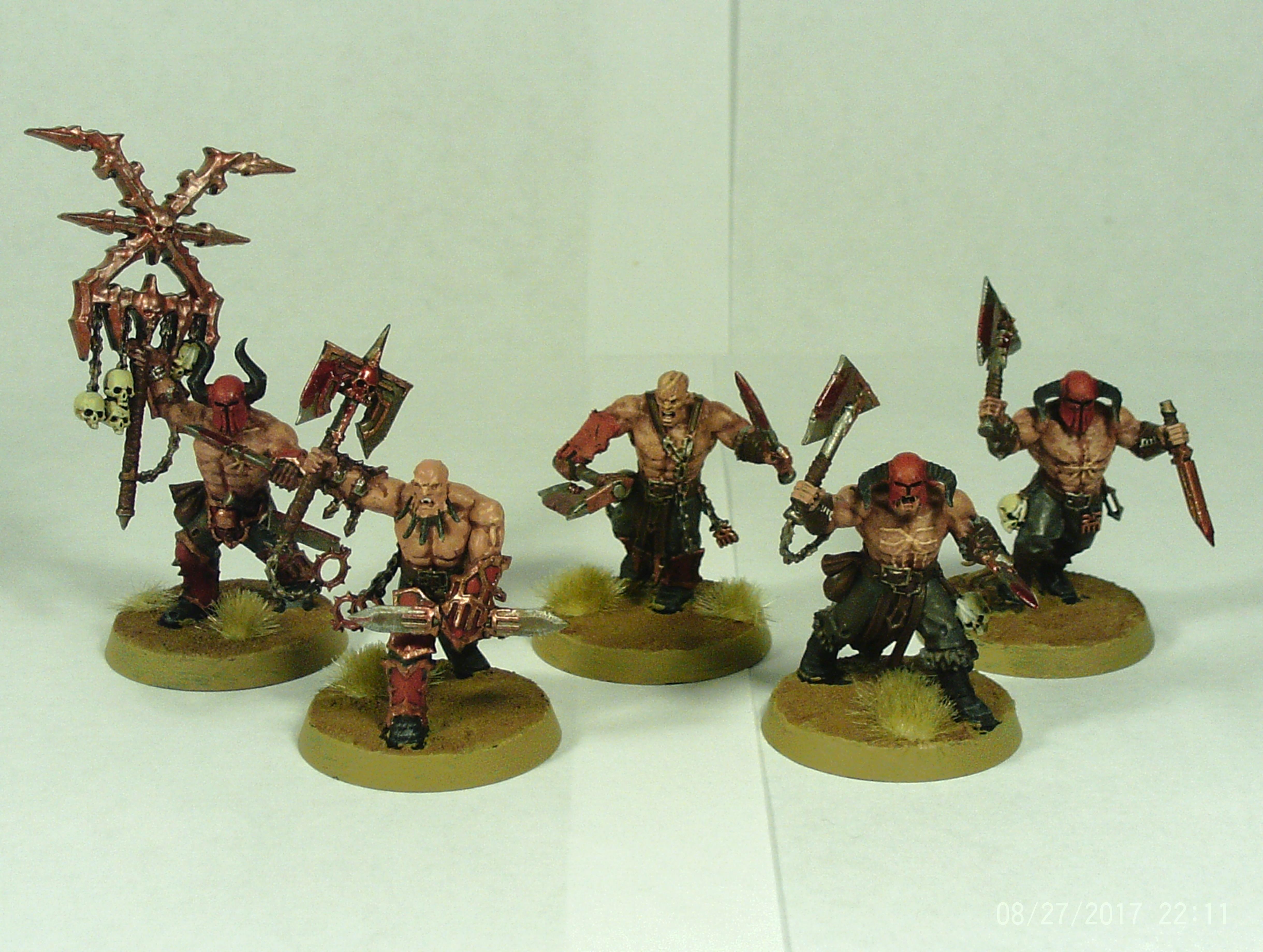 Axe, Berserkers, Blood, Bloodbound, Bloodreavers, Chaos, Khorne, Sigmar, Warhammer Fantasy