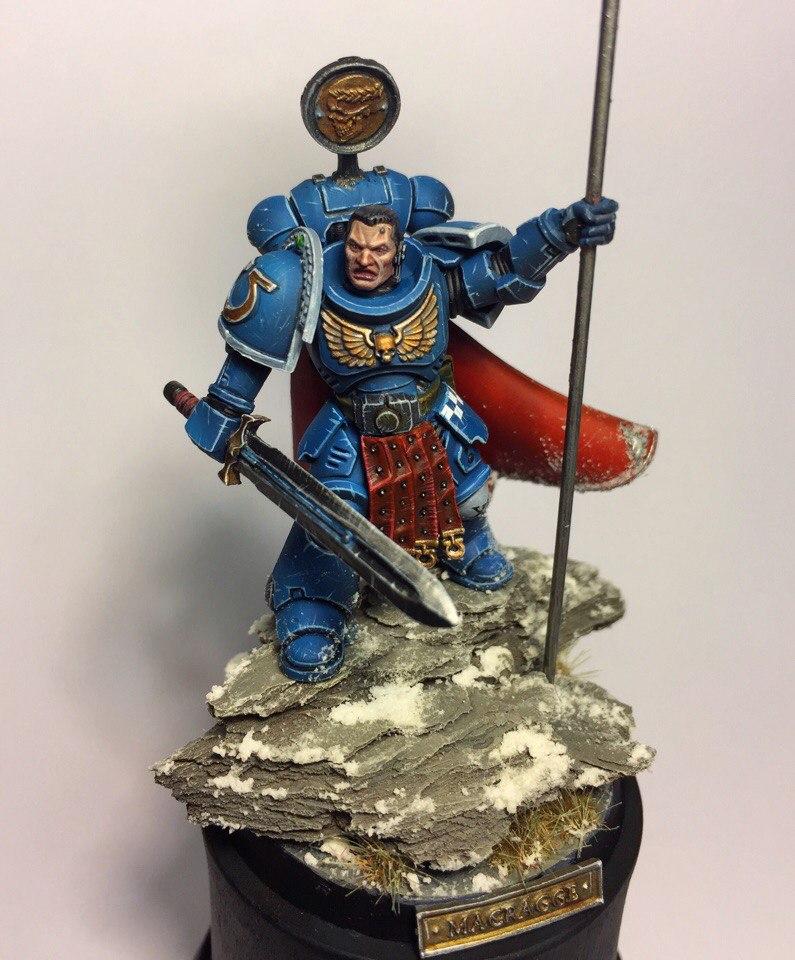Bearer, Captain, Primaris, Space, Space Marines, Standarbearer, Standard, Ultra