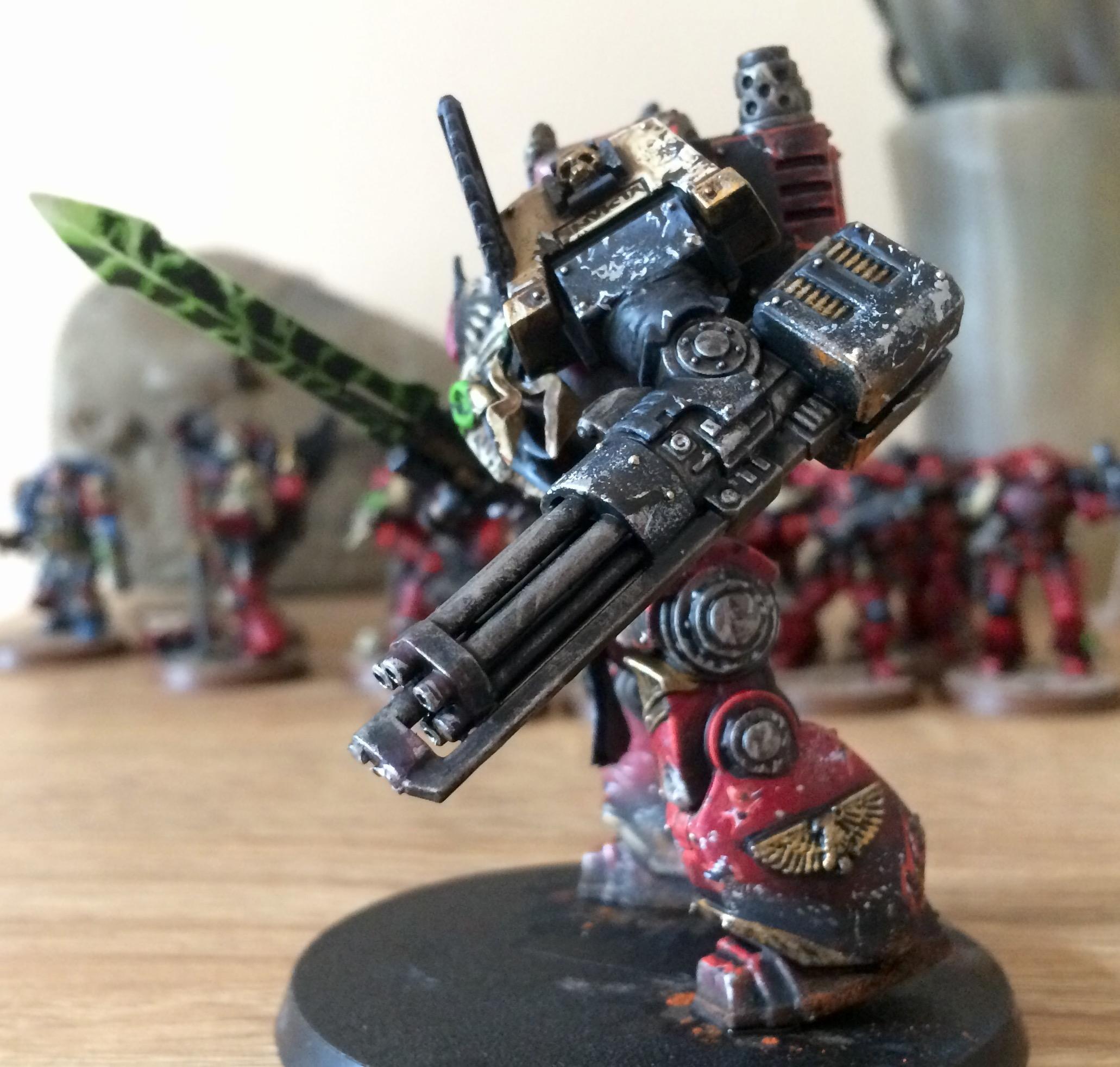 Blending, Blood Ravens, Contemptor, Conversion, Dreadnought, Flyer, Gradient, Kitbash, Space Marines, Stormraven, Weathered