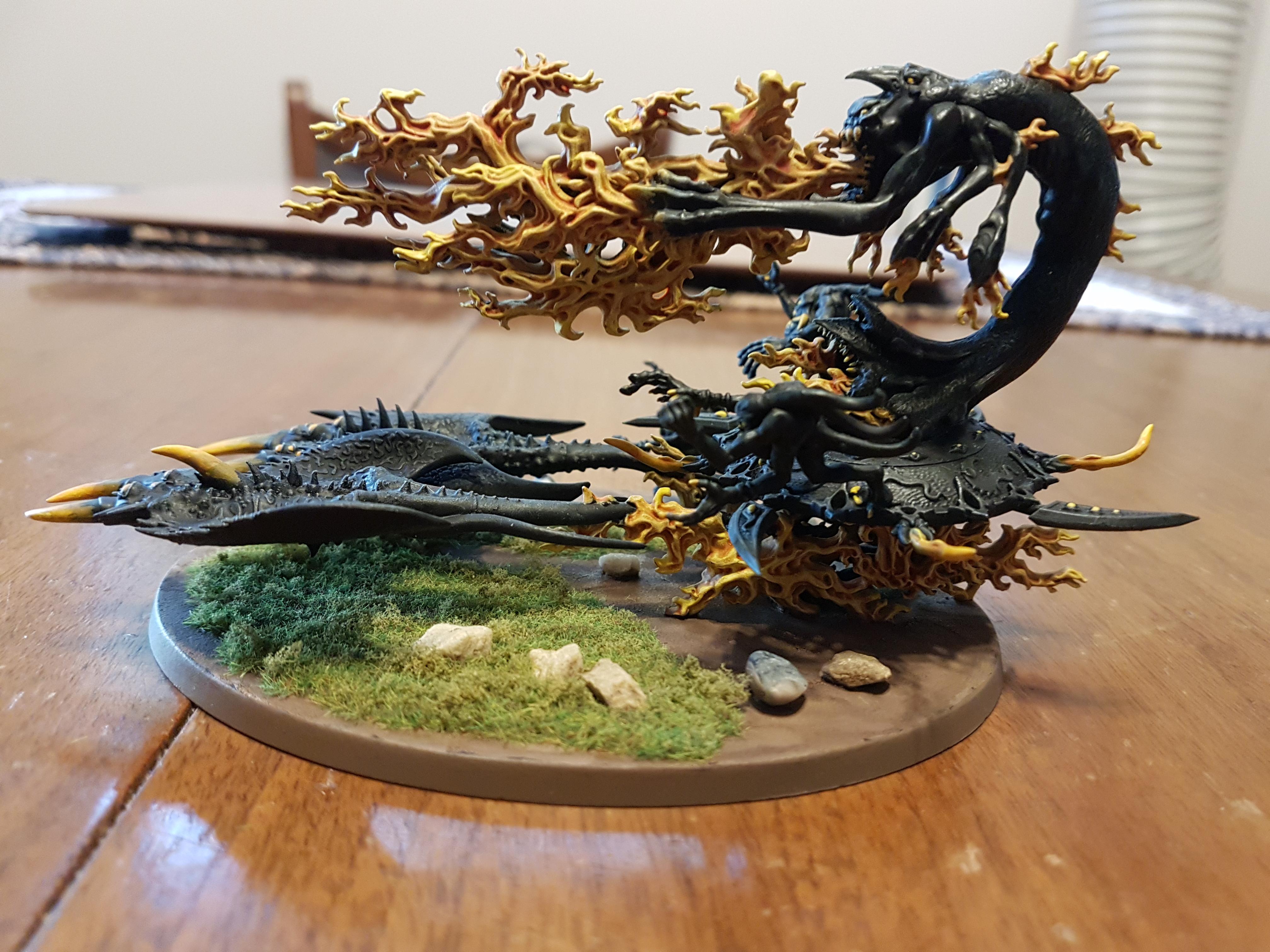 Black, Blue Horrors, Chariot Of Tzeentch, Daemons, Daemons Of Chaos, Daemons Of Tzeentch, Fire, Screamers, Shadow, Tzeentch