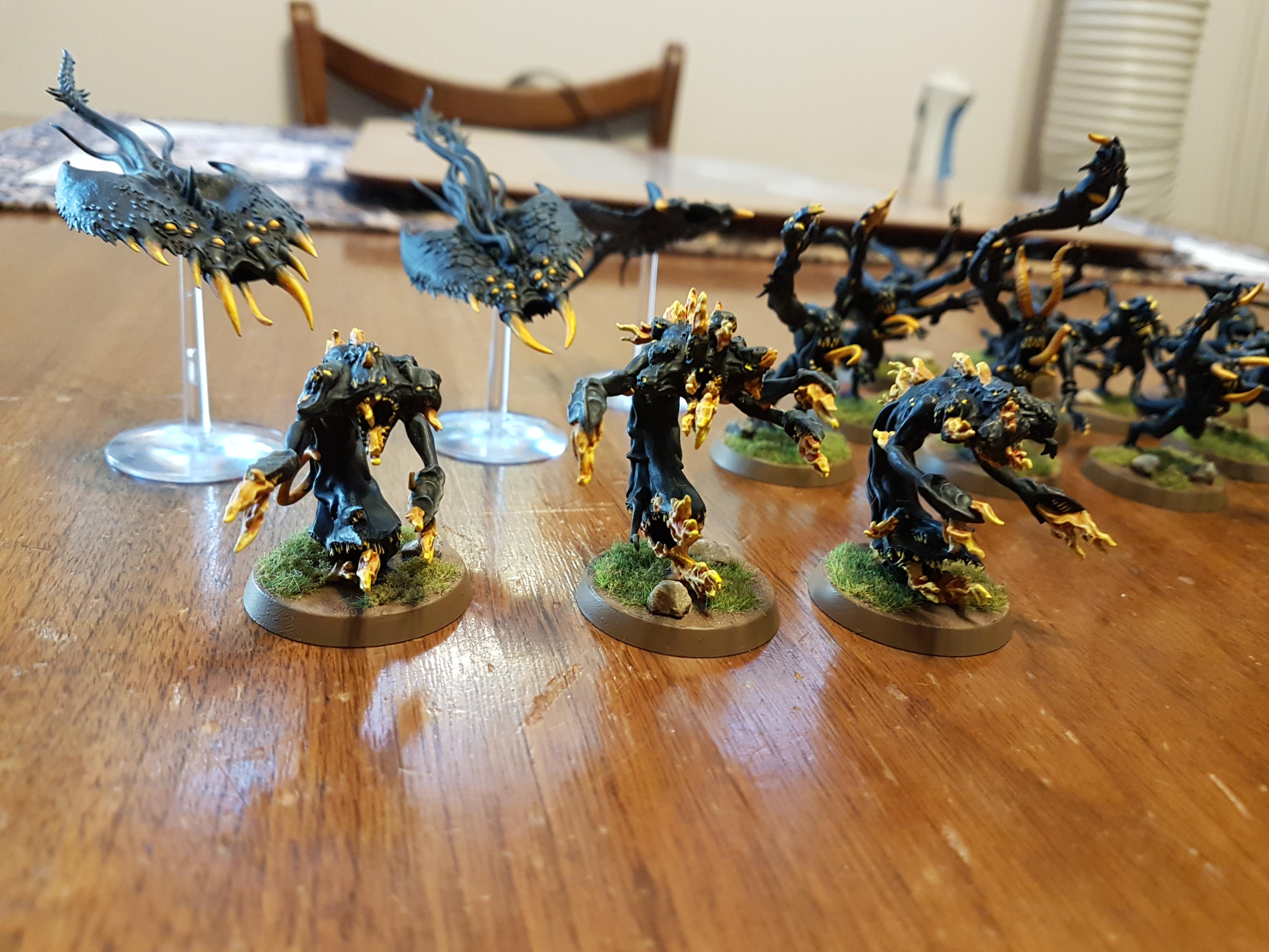 Black, Daemons, Daemons Of Chaos, Daemons Of Tzeentch, Shadow, Tzeentch