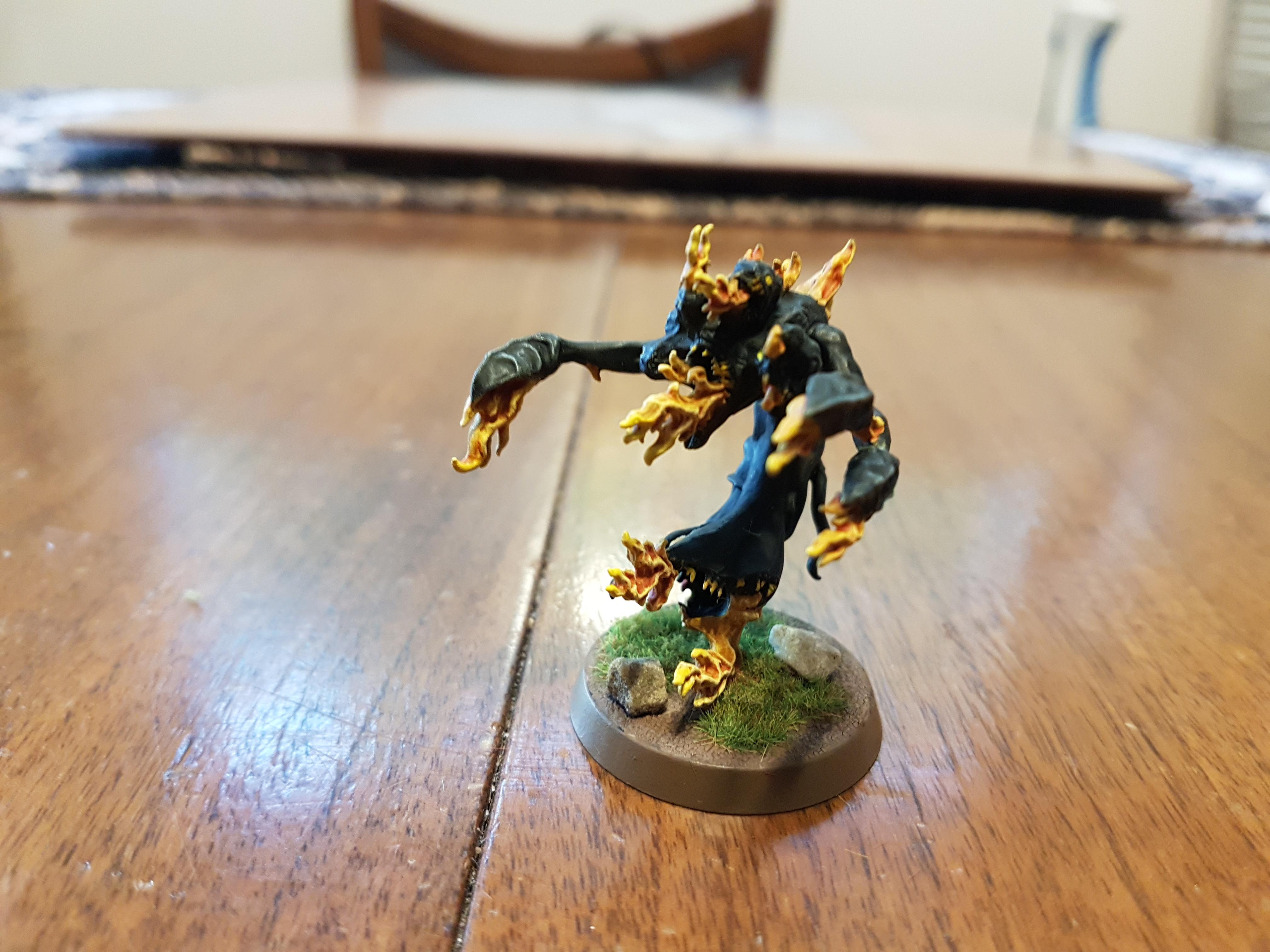Black, Daemons, Daemons Of Chaos, Daemons Of Tzeentch, Fire, Flamers, Shadow, Tzeentch