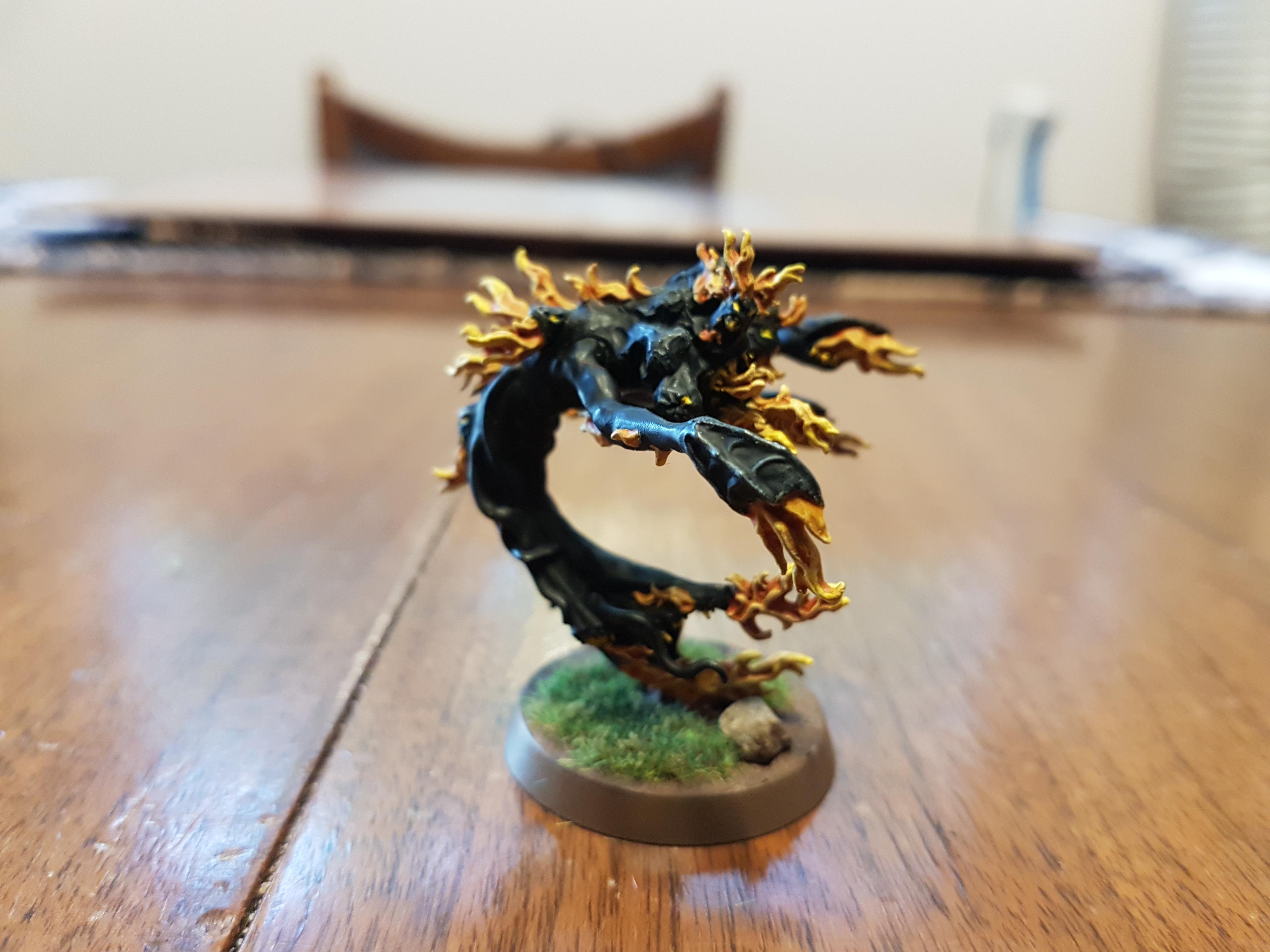 Black, Daemons, Daemons Of Chaos, Daemons Of Tzeentch, Fire, Flamers, Shadow, Tzeentch