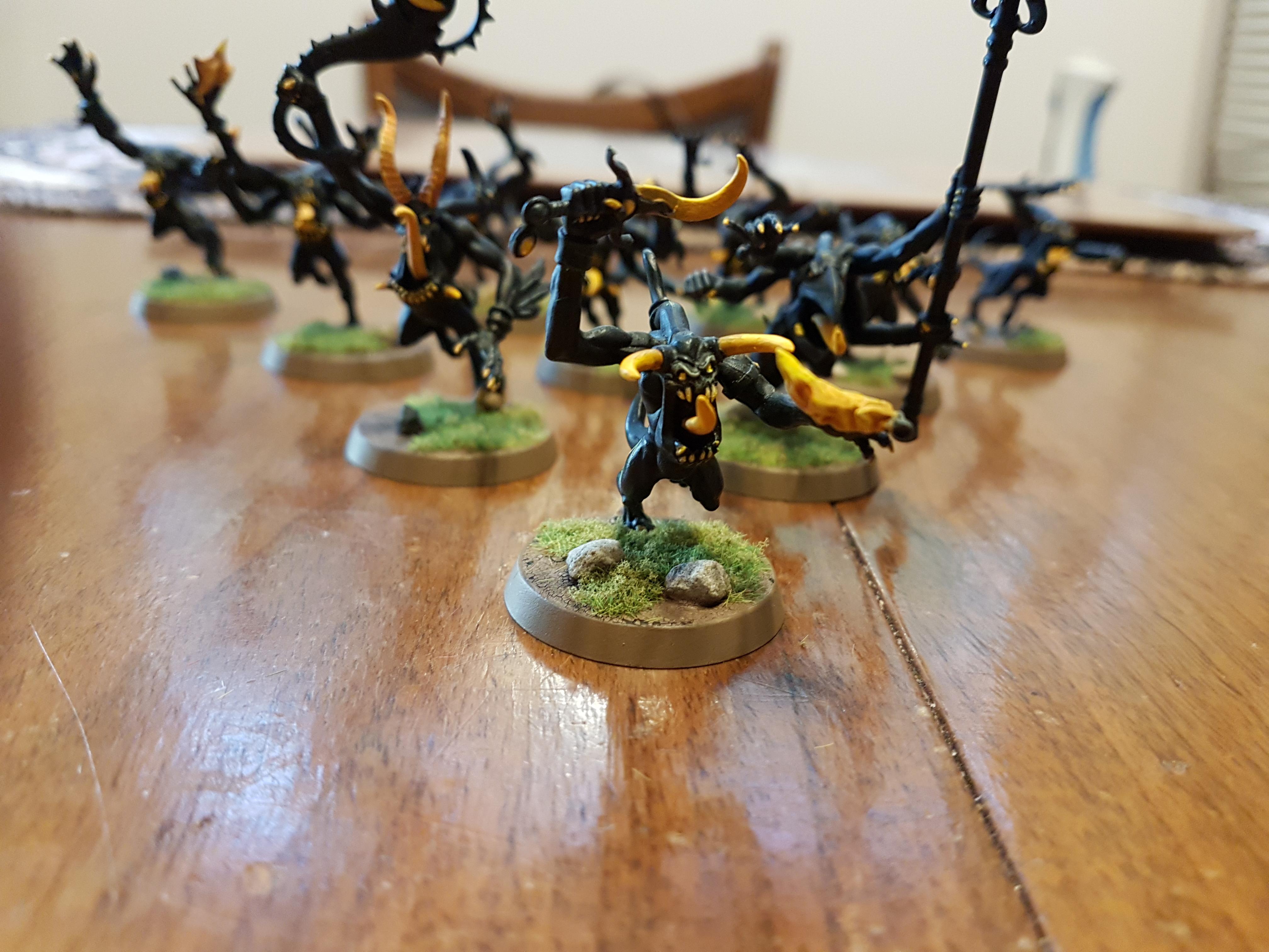 Black, Daemons, Daemons Of Chaos, Daemons Of Tzeentch, Pink Horror, Shadow, Tzeentch