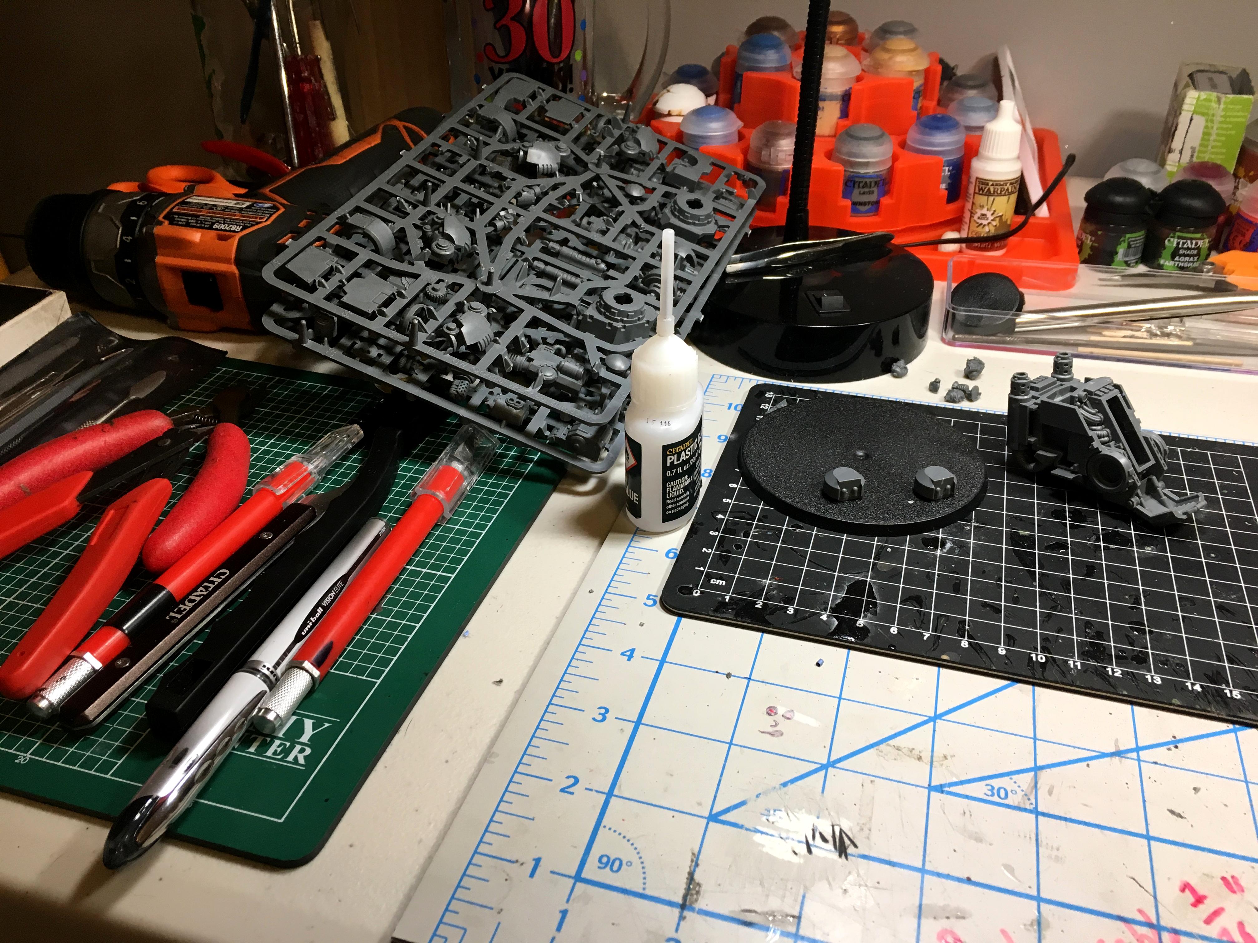 Redemptor Dreadnought, Sprue, Unbuilt, Work In Progress