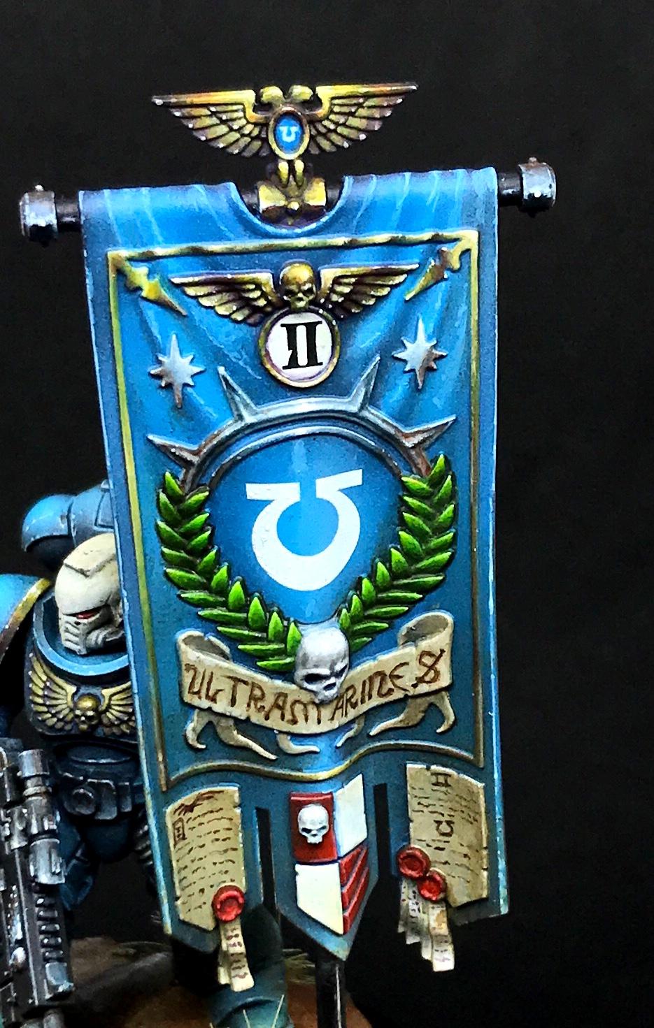 Space Marine Flagbearer, Space Marines, Ultramarines