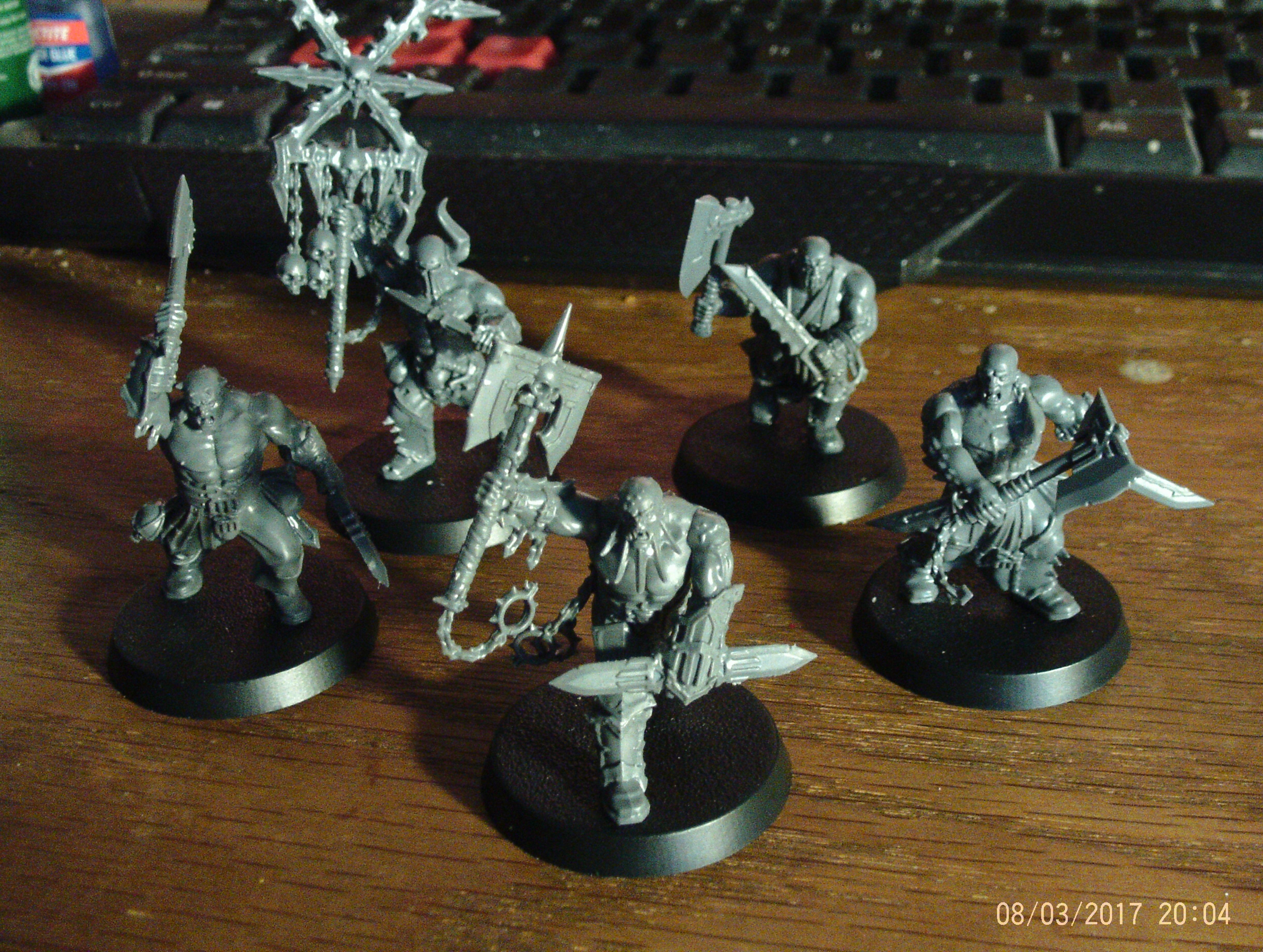 Khorne Berzerkers First Batch Assembled
